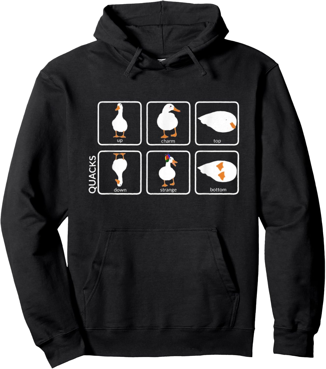 Quacks Lustiges Physik-Wortspiel Hoodie - Hoodie | Black