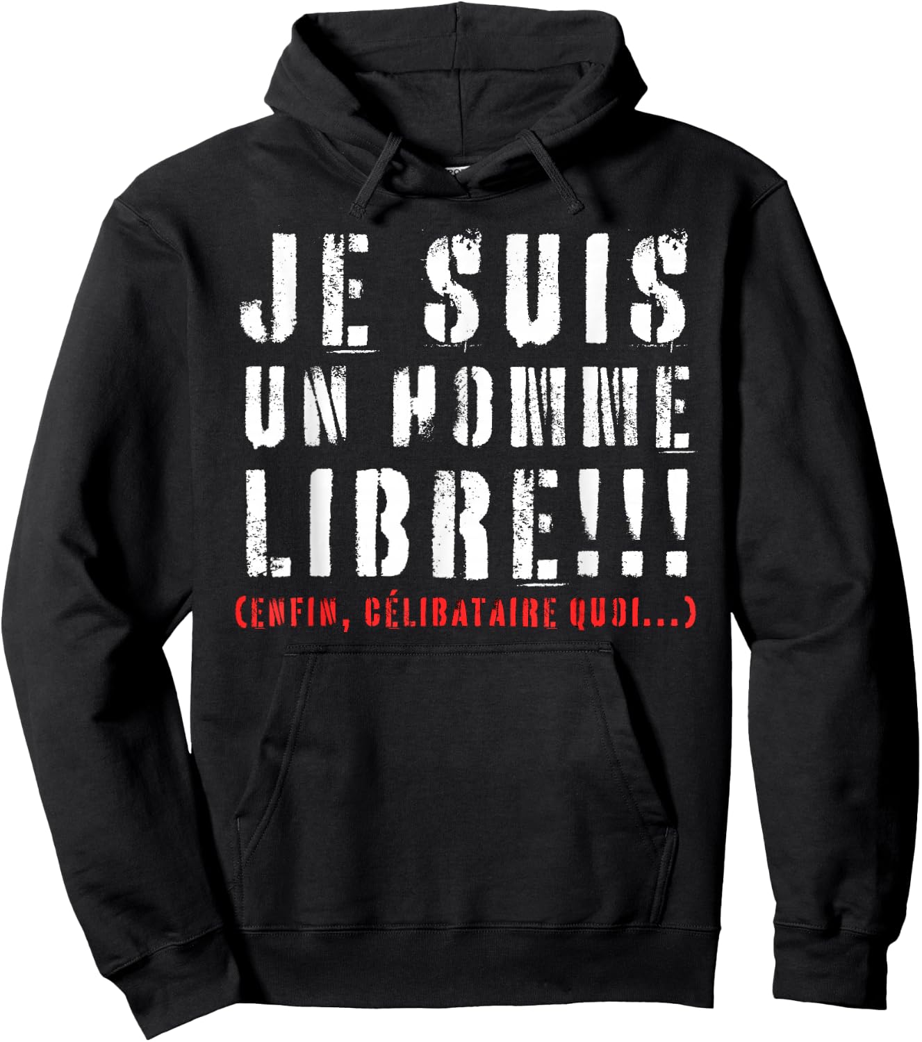 I Am Single Humor Beauf Phrase Funny Valentine's Day , Black, S Hoodie - Hoodie | Black