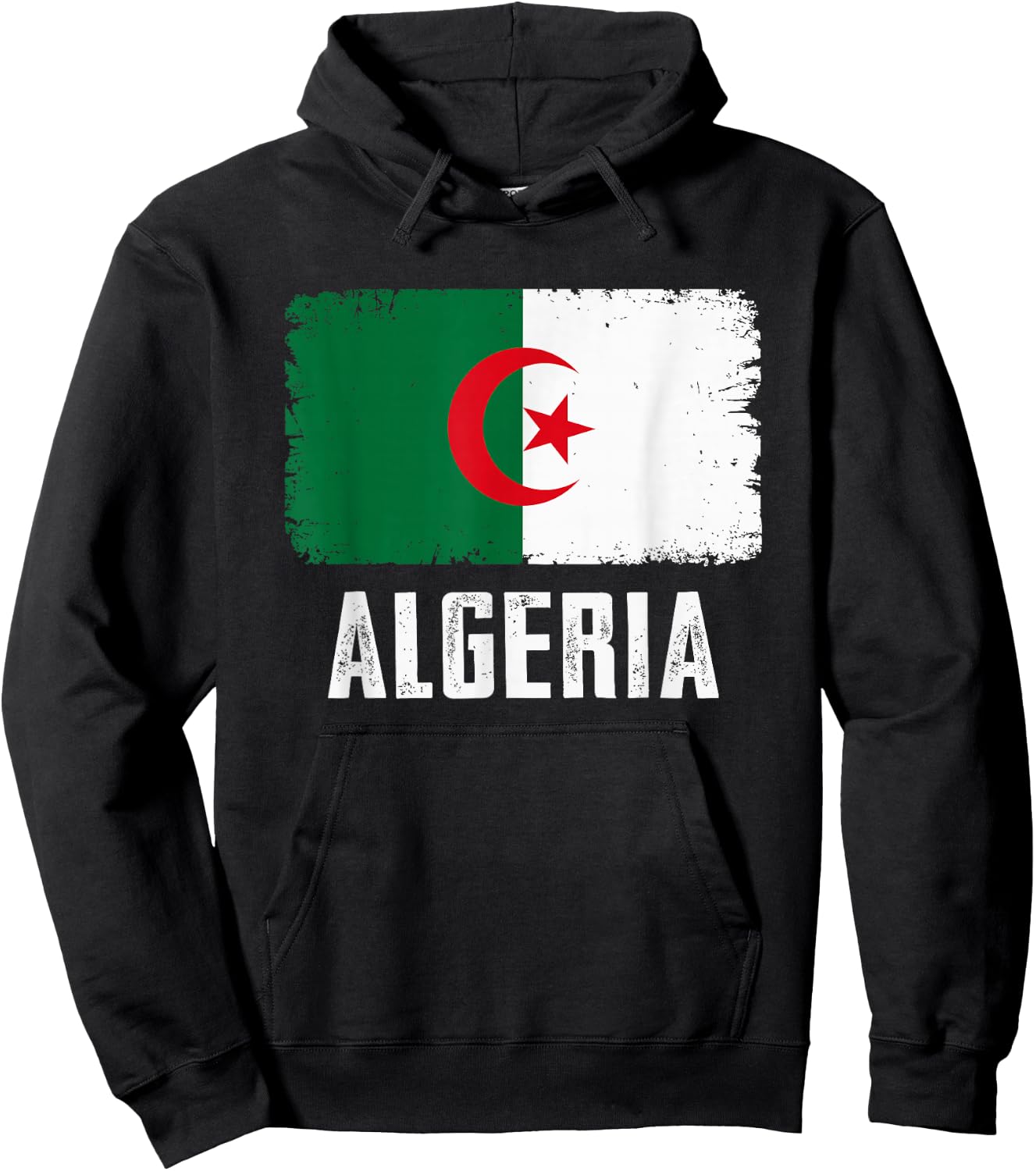 Alegria Men Women Alegria National Day Algerian Flag Hoodie - Hoodie | Black