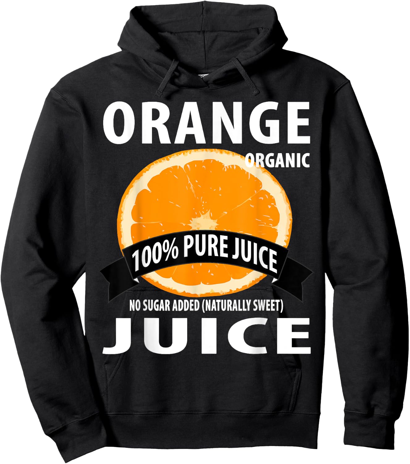 Orange Juice Box: Family Halloween Costumes for 5 people Hoodie - Hoodie | Black