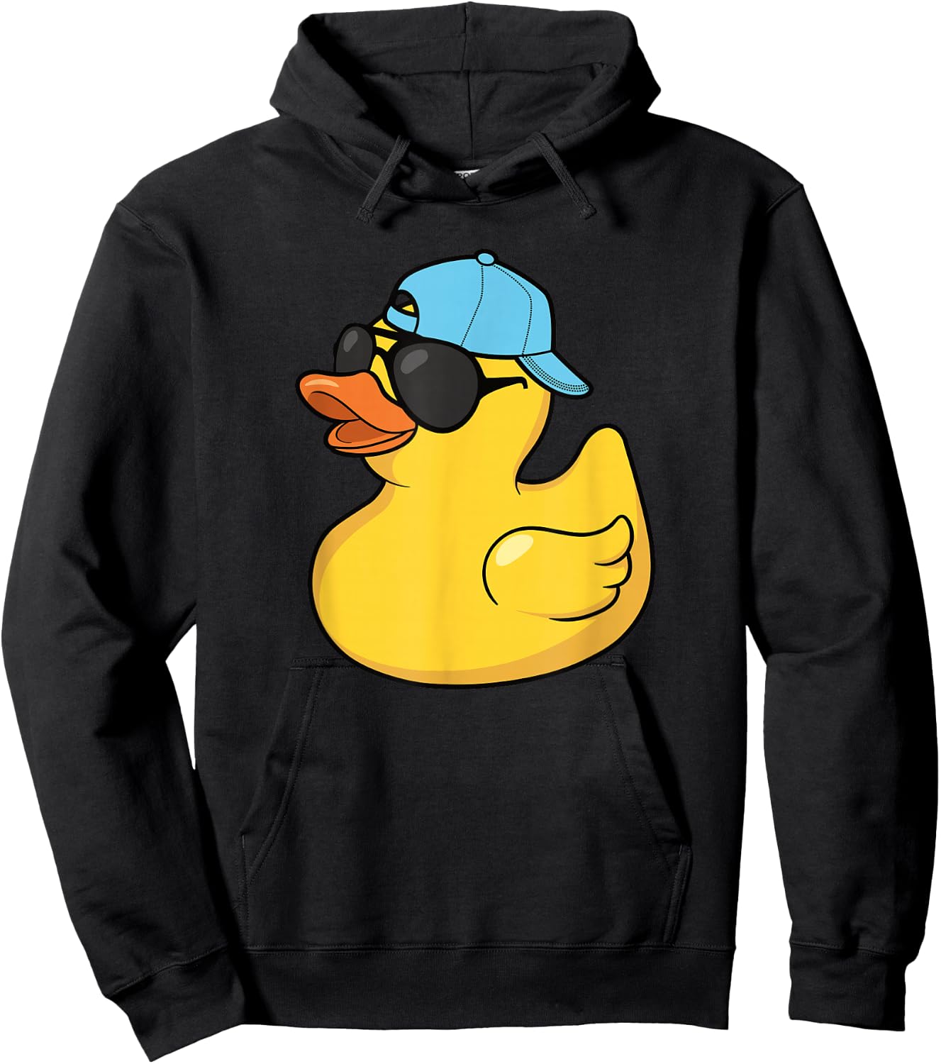 Cool Rubber Duck Sunglasses Funny Men Boys Kids Hoodie - Hoodie | Black