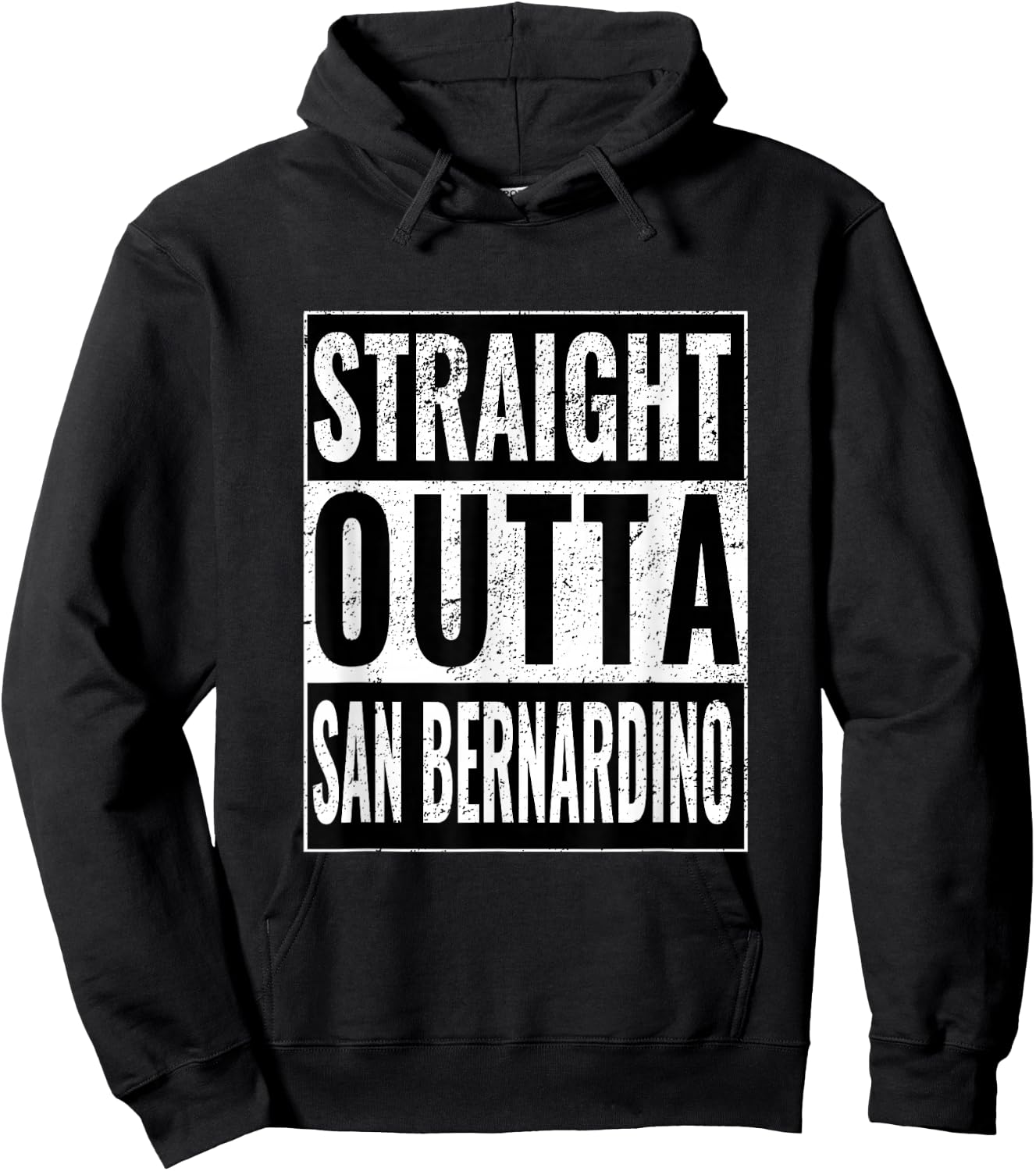 Straight Outta San Bernardino - Straight Out San Bernardino Hoodie - Hoodie | Black