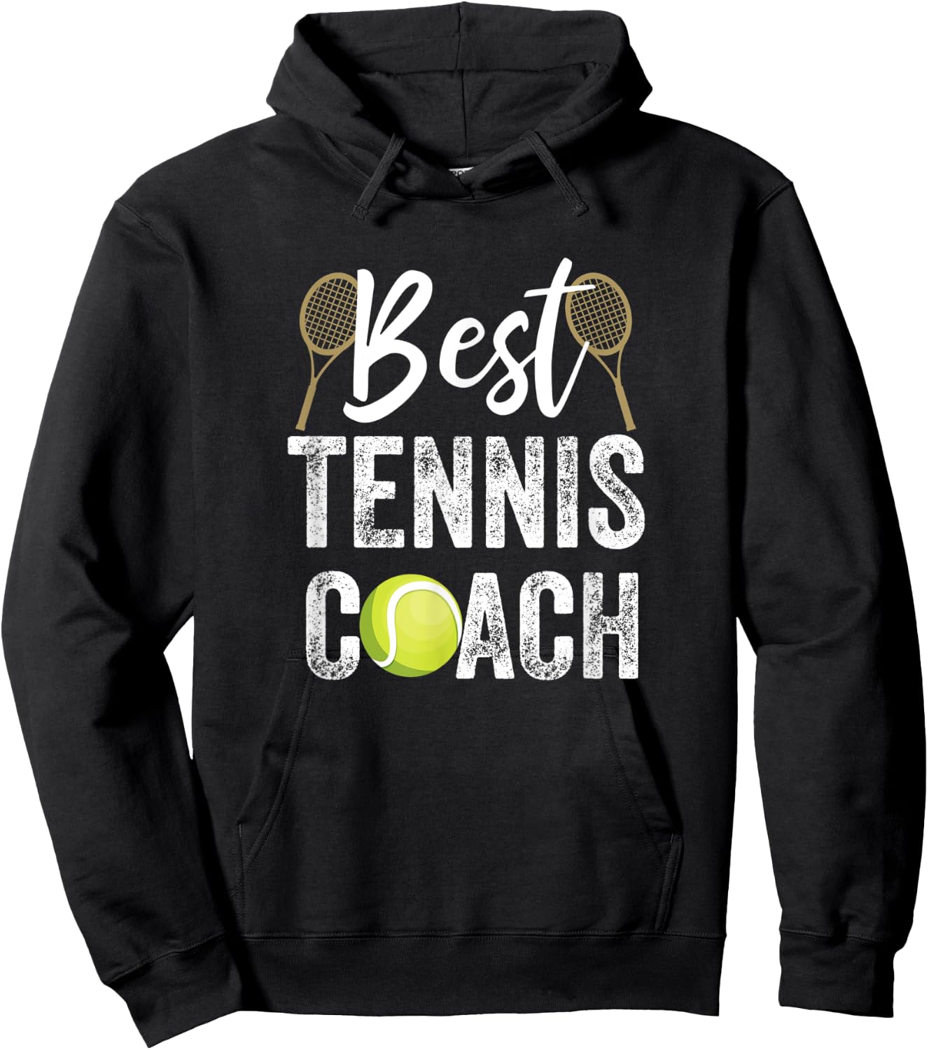 Bester Tennis-Trainer Hoodie - Hoodie | Black