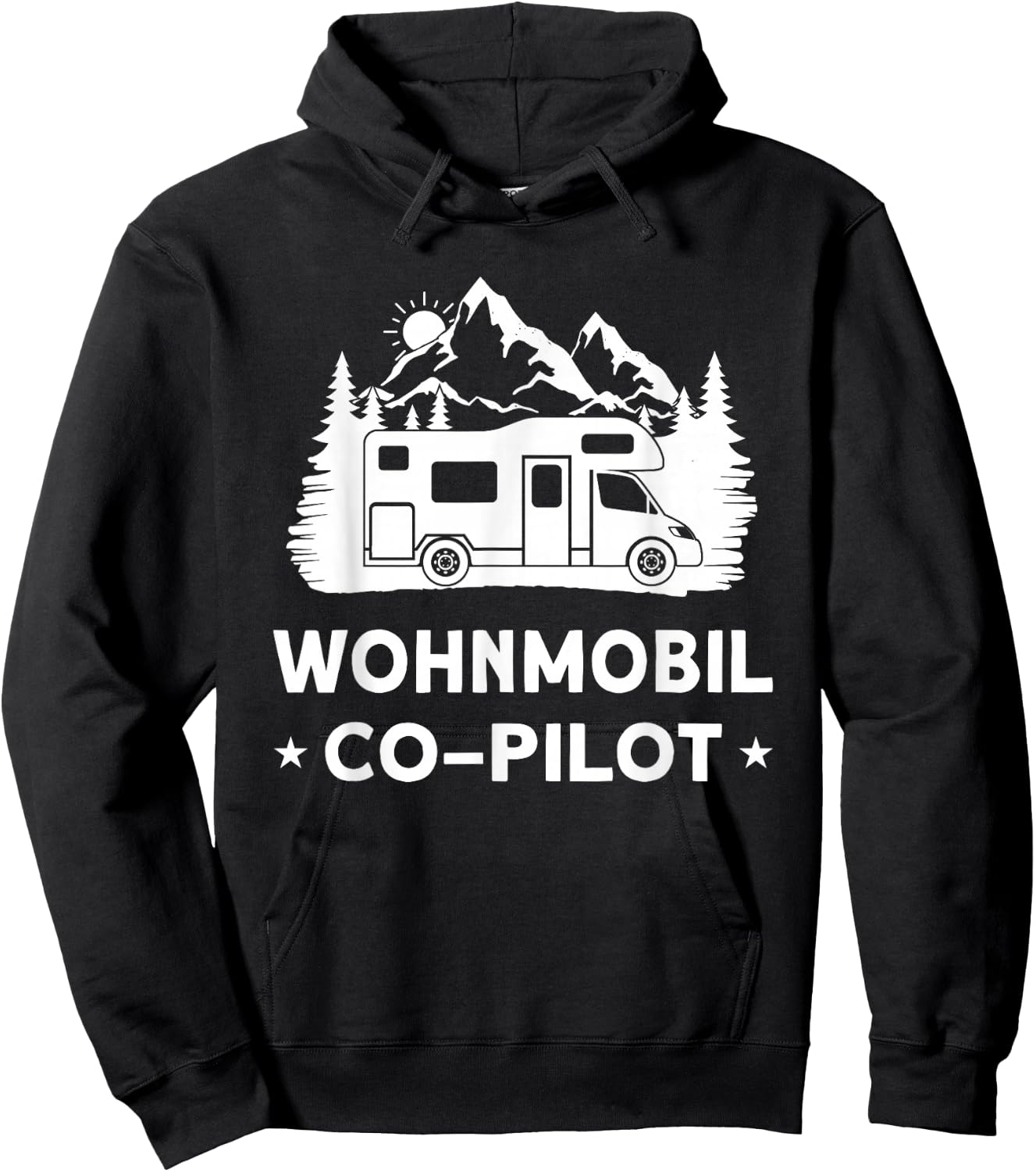 Co-Pilot Camper Frauen Kinder Wohnmobil Zubehör Camping Hoodie - Hoodie | Black