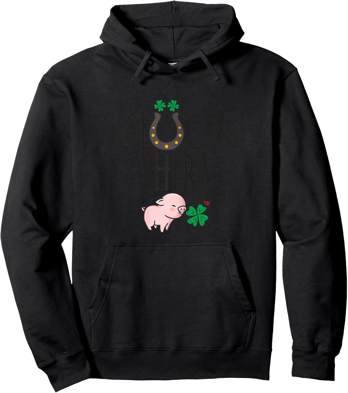 Women's Lucky - Lucky Charm Exam Graduation School Lucky Hoodie - Hoodie | Black
