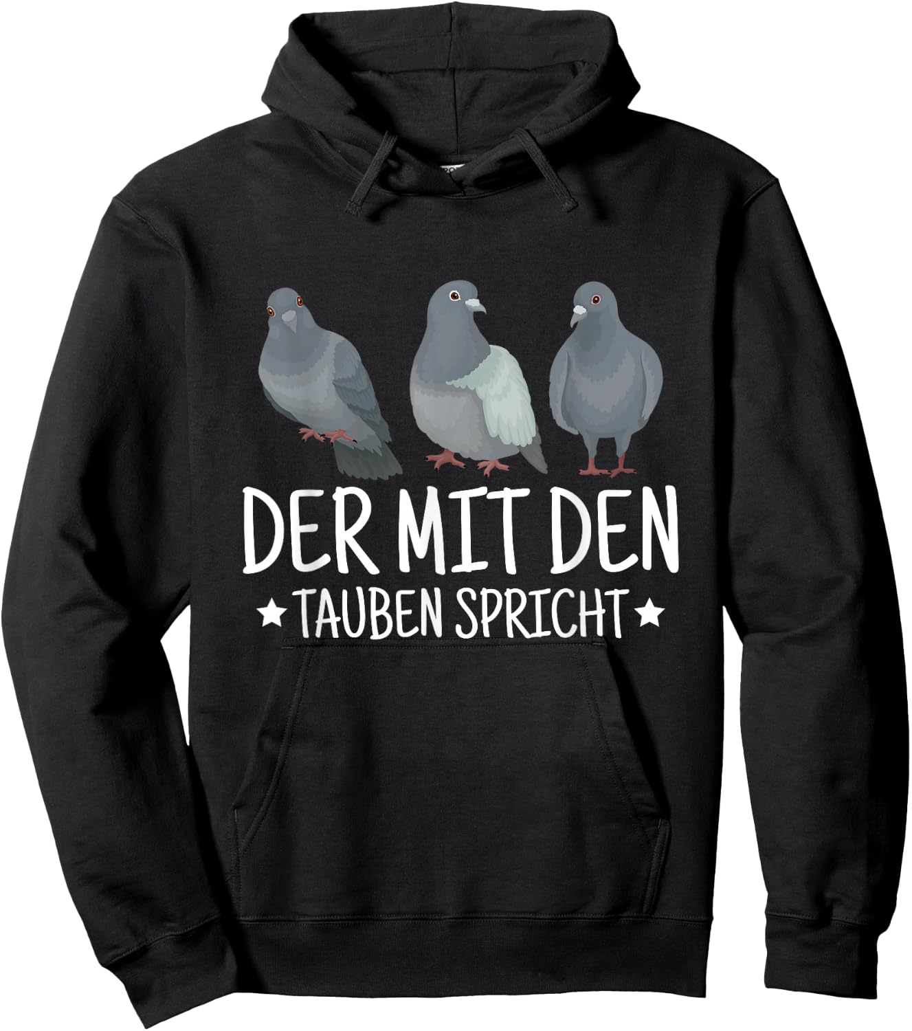 Der Mit Den Tauben Spricht Taubenpapa Taube Taubenzüchter Hoodie - Hoodie | Black