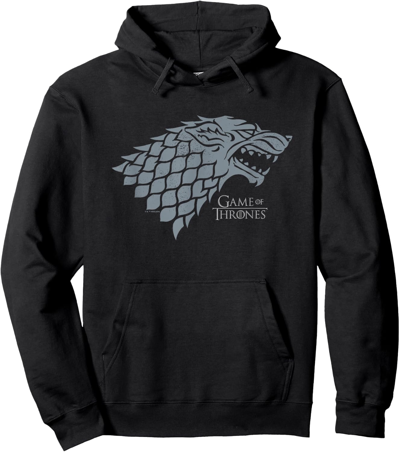 Game Of Thrones - Stark Wolf Head Hoodie - Hoodie | Black
