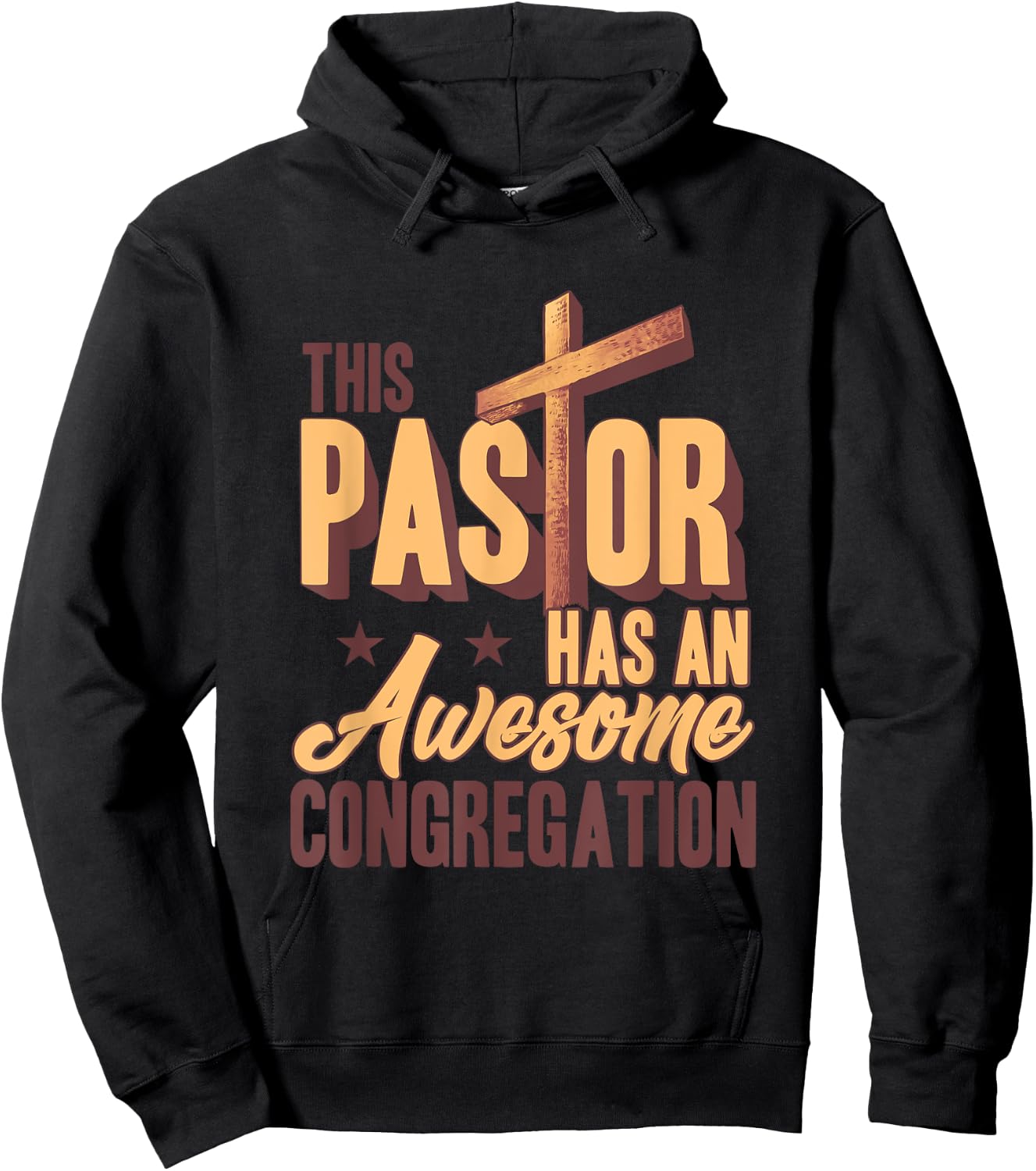 This Pastor Has An Awesome Congregation Hoodie - Hoodie | Black