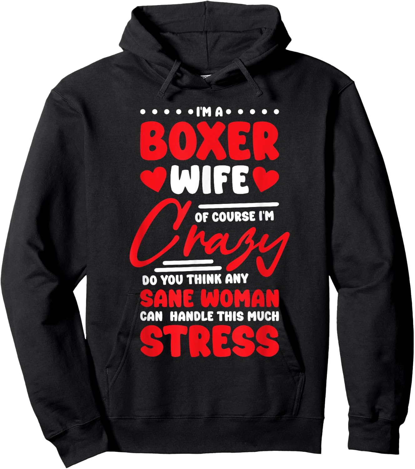 Boxer Wife Design Boxing Trainer and Boxing Lover Hoodie - Hoodie | Black