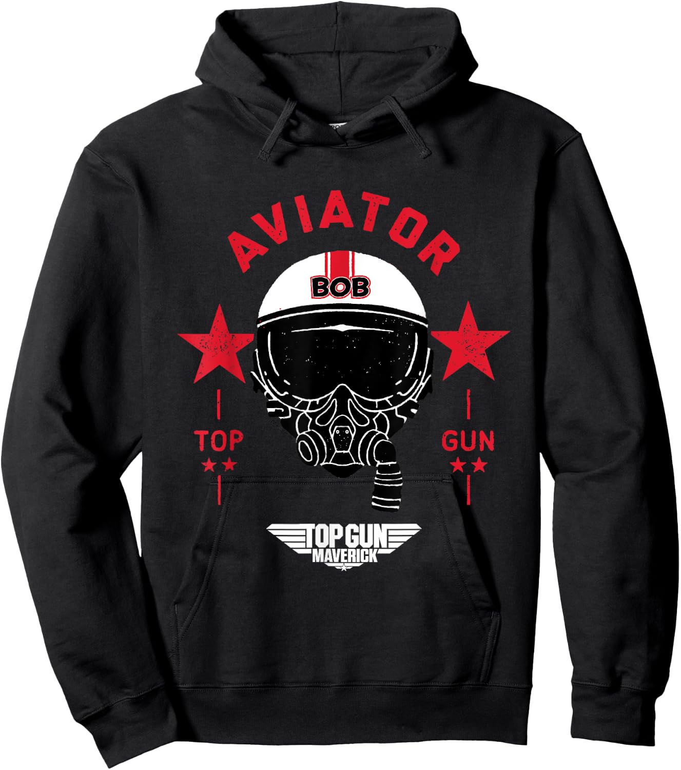 Top Gun Maverick Bob Aviator Helmet , Blue, S Hoodie - Hoodie | Black