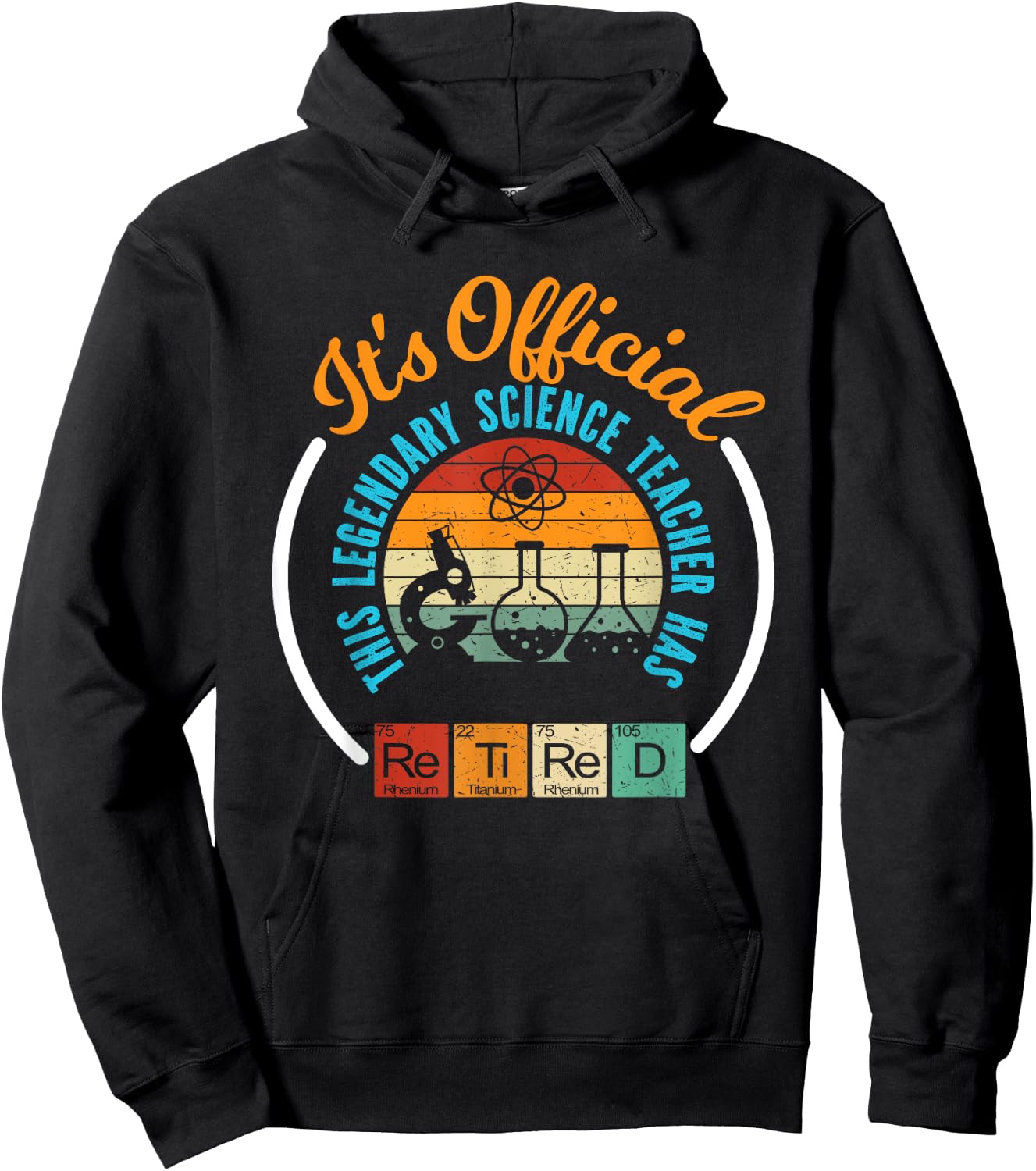 Retiring Science Teacher, Retirement Gift Hoodie - Hoodie | Black