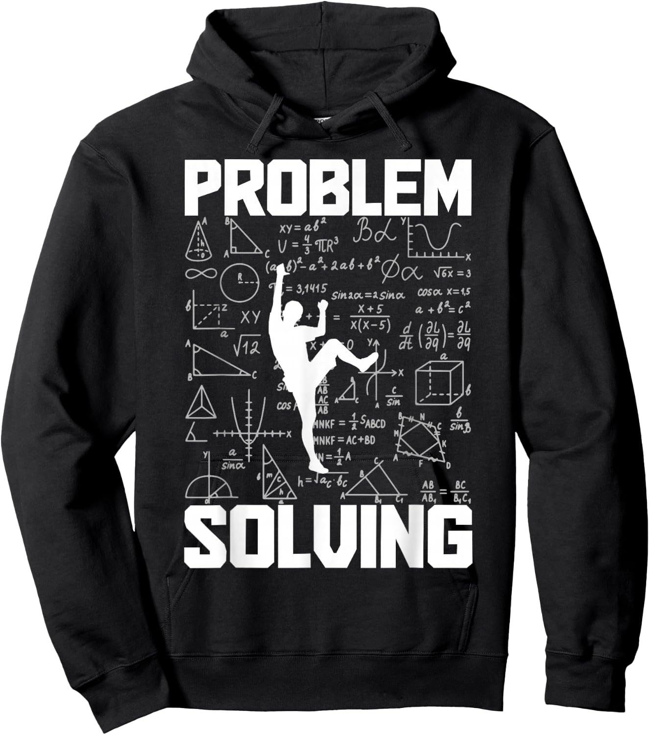 Climbing Bouldering Problem Solving Climber Boulderer Hoodie - Hoodie | Black