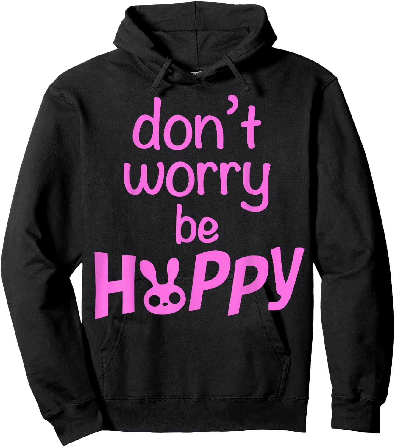 Disney Zootopia 2 Don't Worry Be Hoppy Bunny Silhouette Hoodie - Hoodie | Black