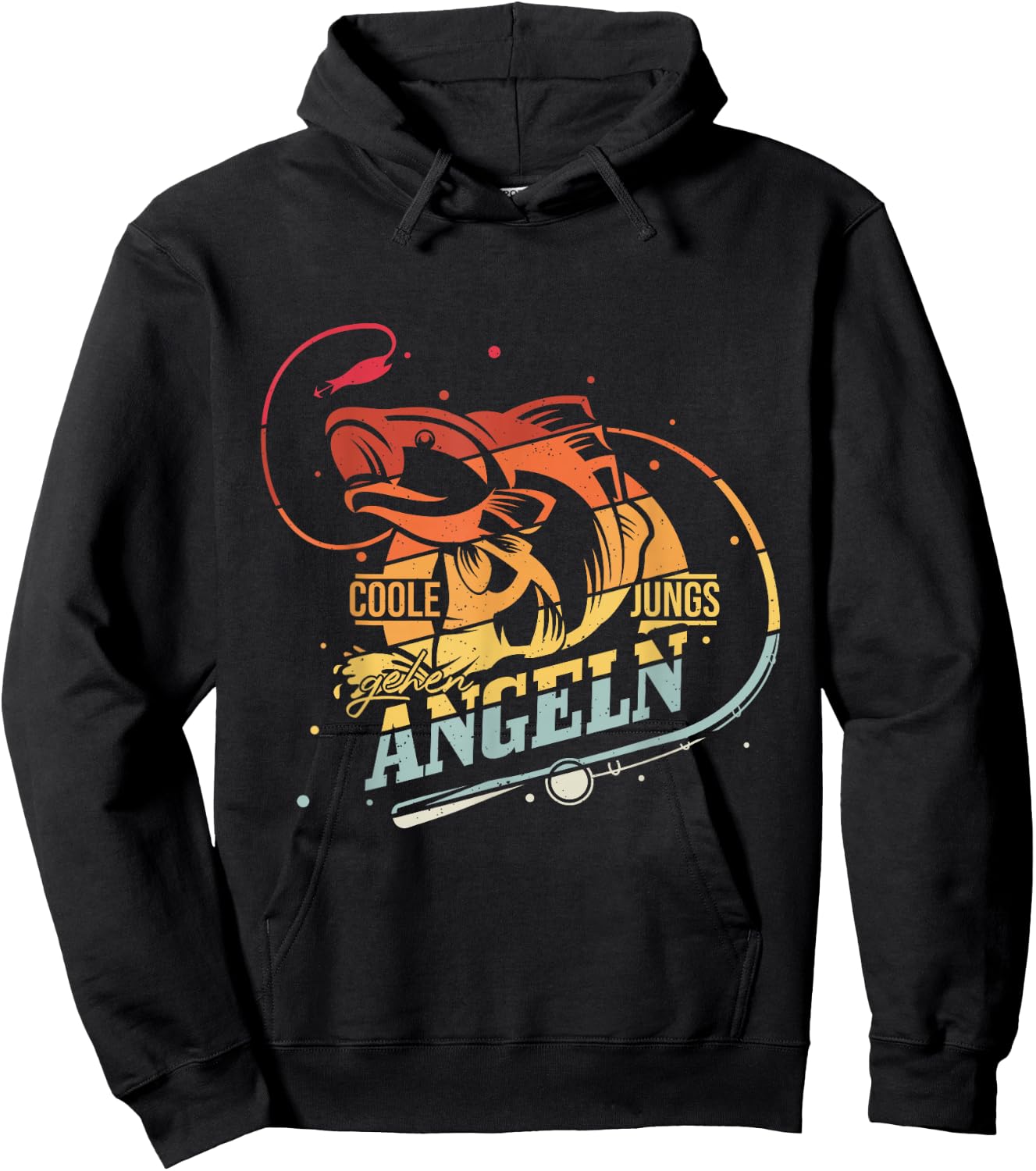 Cool Boys Going Fishing - Fisherman Gift Boys , black Hoodie - Hoodie | Black