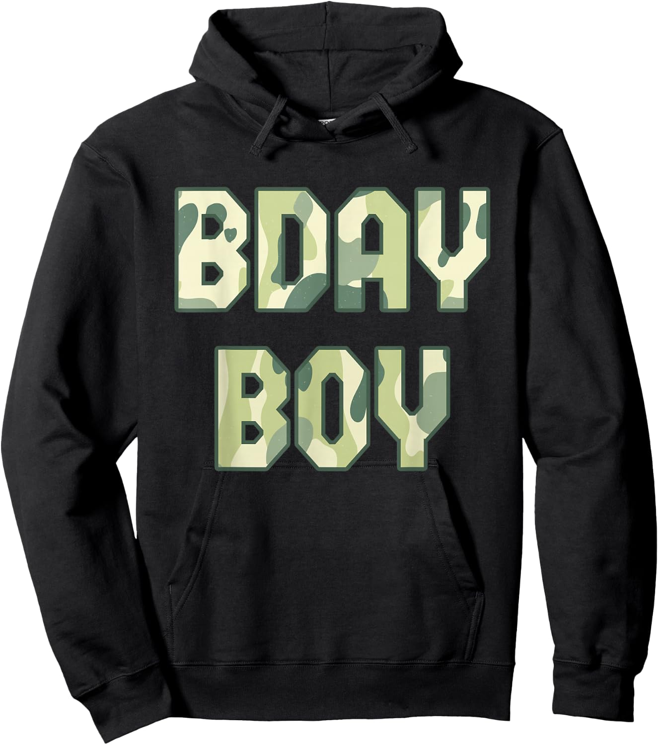 Camouflage Theme Bday Boy Military Little Officer Birthday Hoodie - Hoodie | Black