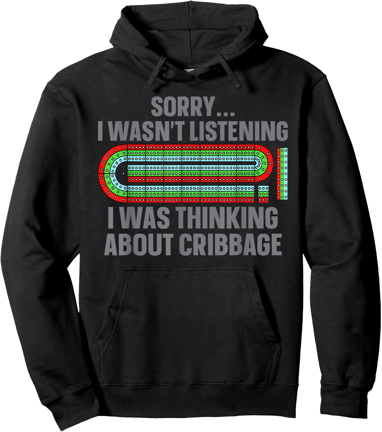 Cute Cribbage Design Women Card Game Cribbage Player Hoodie - Hoodie | Black