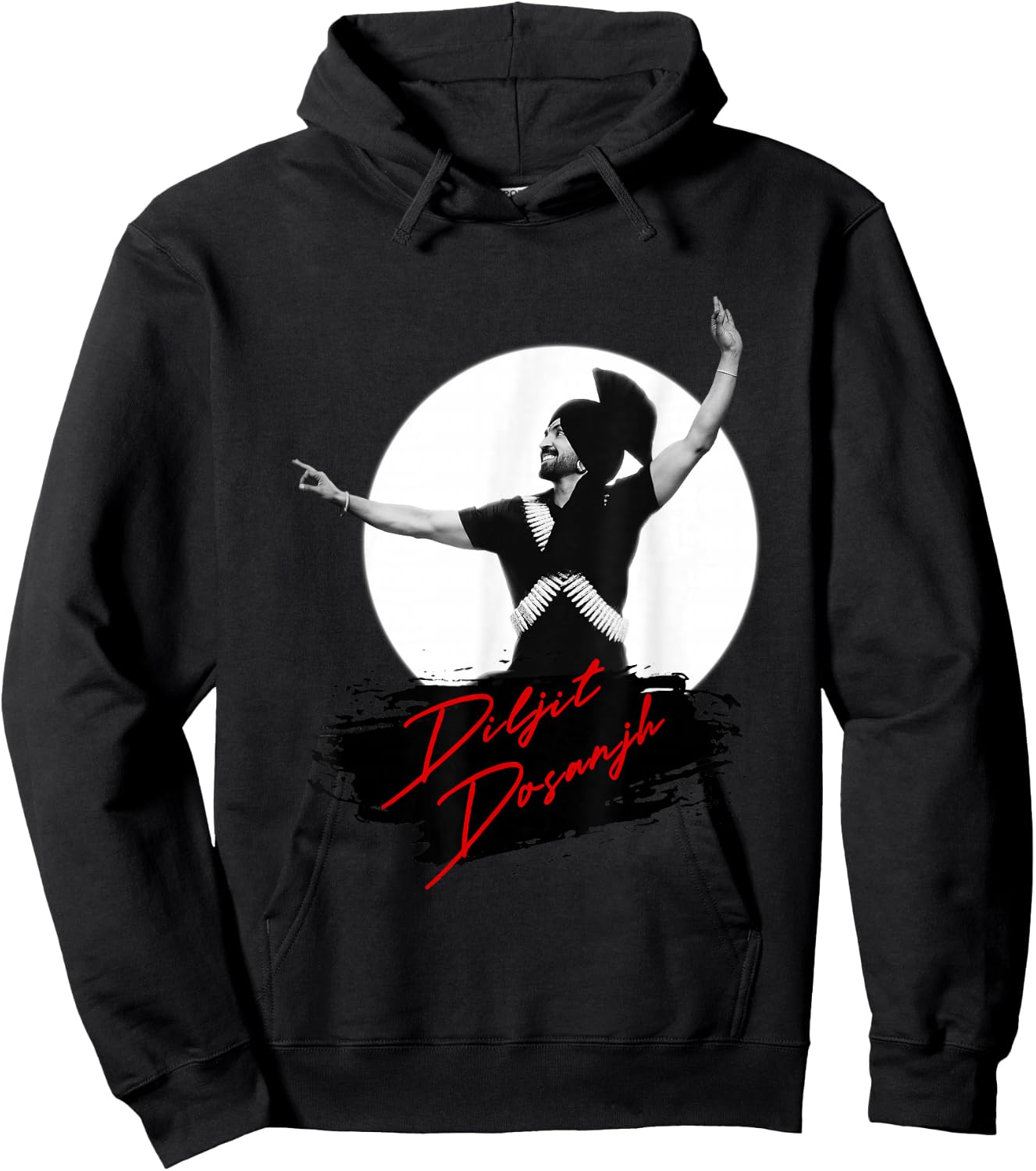 DIljit Morni Iconic Dance - Aura Tour Hoodie - Hoodie | Black