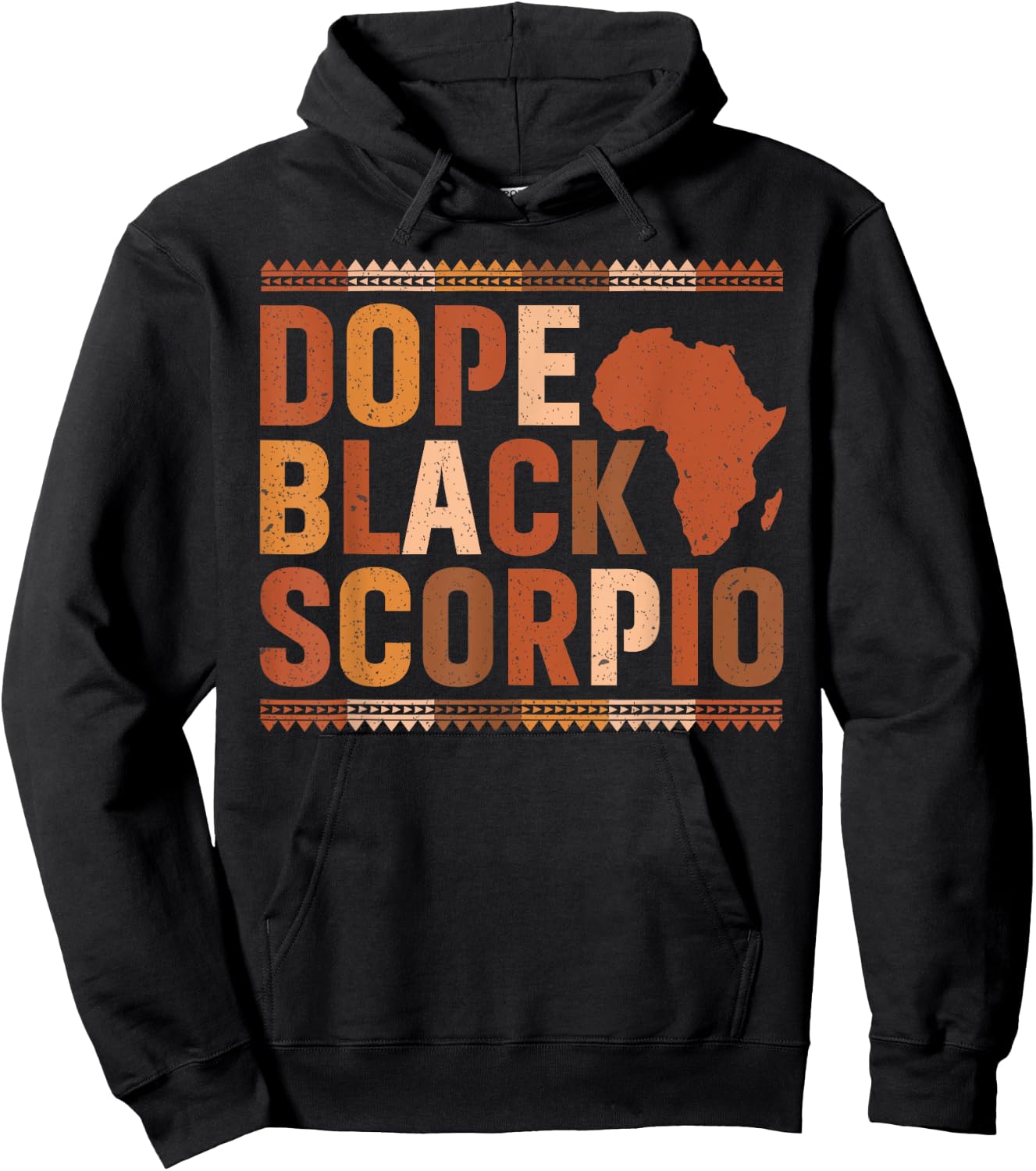 Dope Black Scorpio Melanin African History Month Zodiac Hoodie - Hoodie | Black