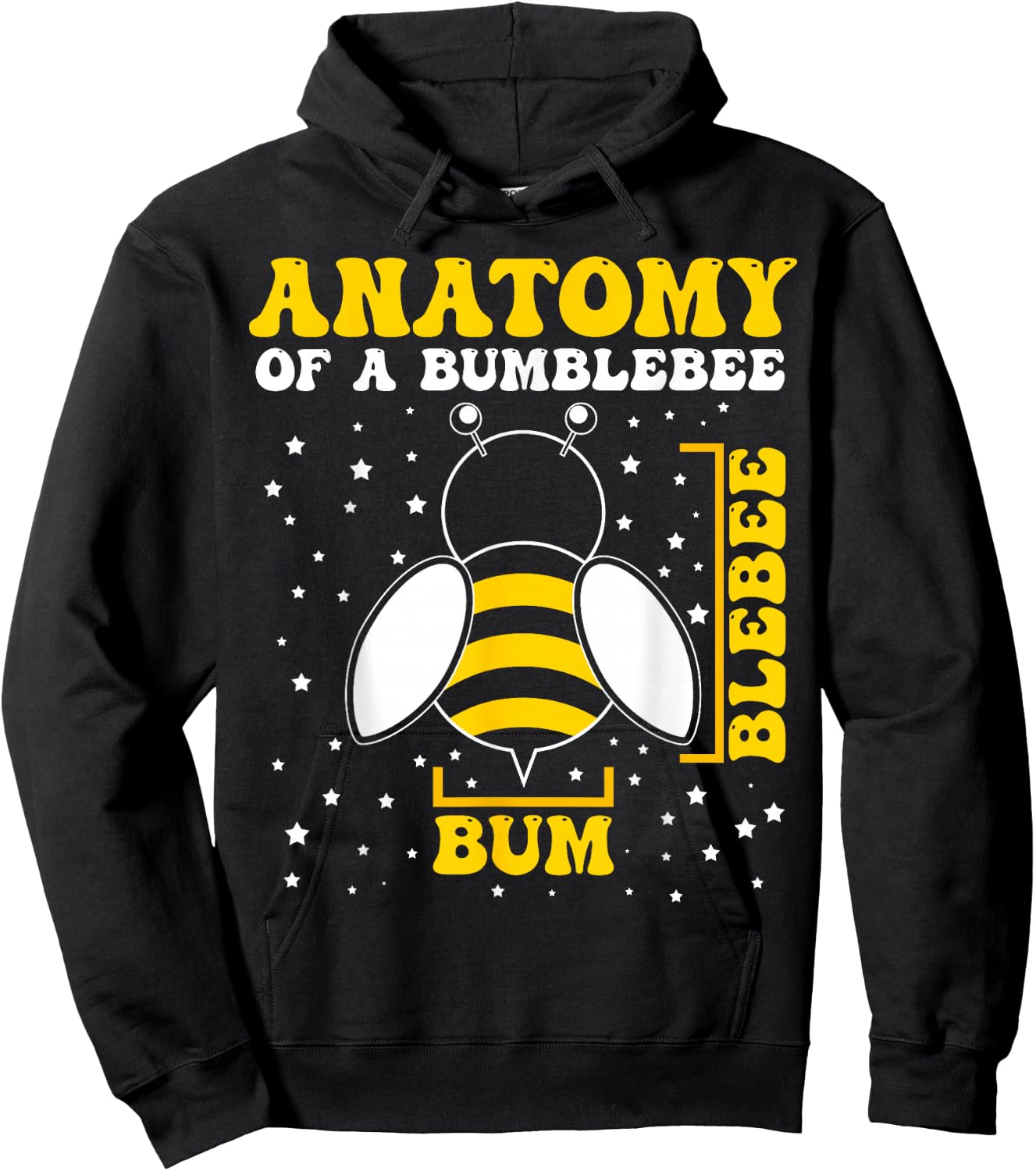 Bumble Bee Anatomy Bee Lovers Hoodie - Hoodie | Black