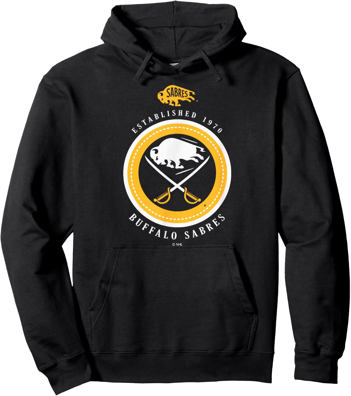 Buffalo Sabres Est 1970 Royal Officially Licensed Hoodie - Hoodie | Black