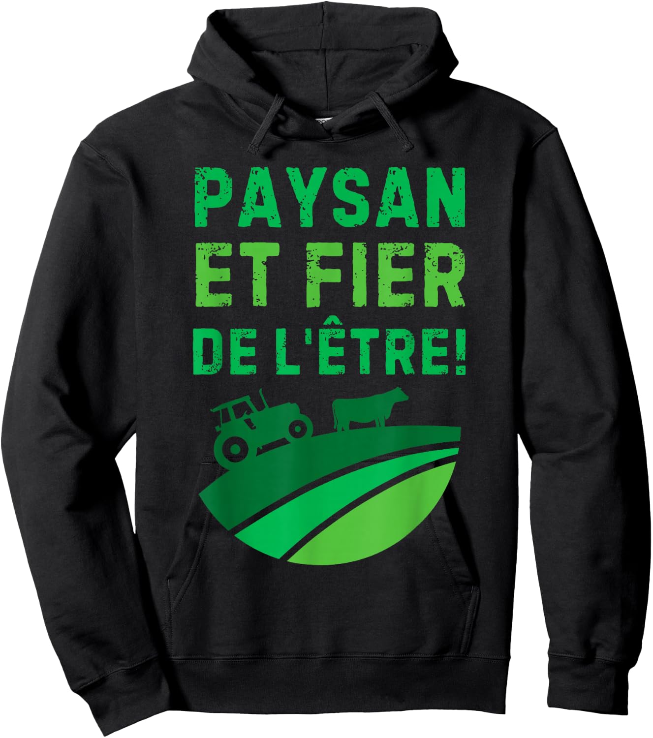 Peasant And Proud Of Being For Farmers And Farmers Hoodie - Hoodie | Black