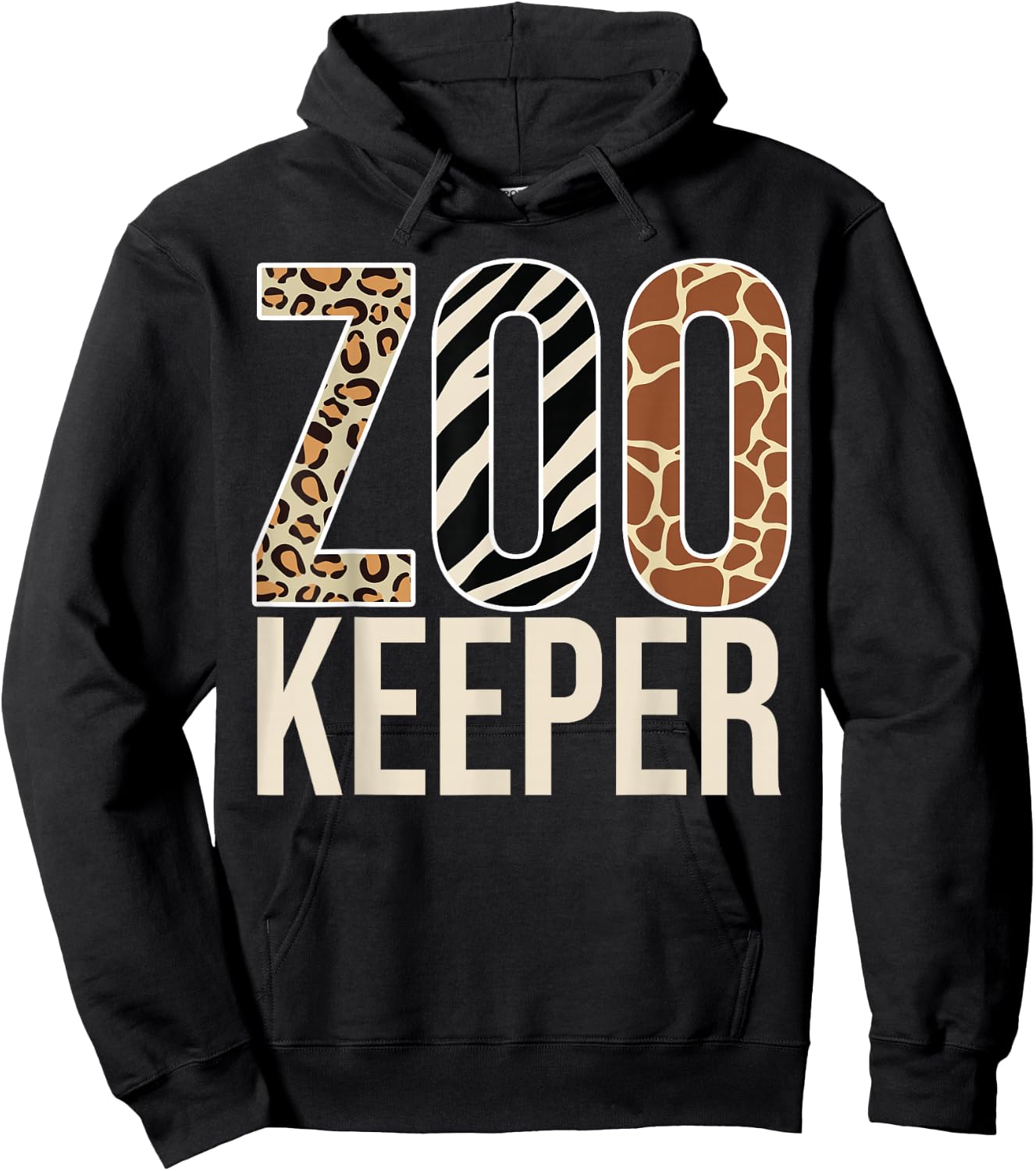Zookeeper Animals Zoo Wildlife Lover Safari Savanna Costume Hoodie - Hoodie | Black