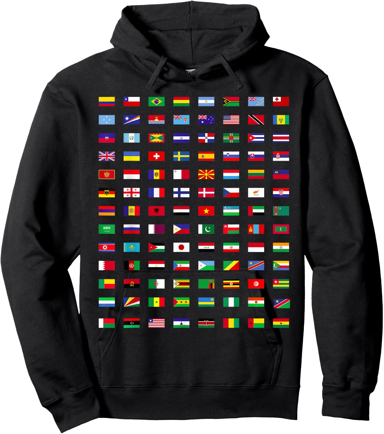 Flags of The World Geography Gifts Hoodie - Hoodie | Black