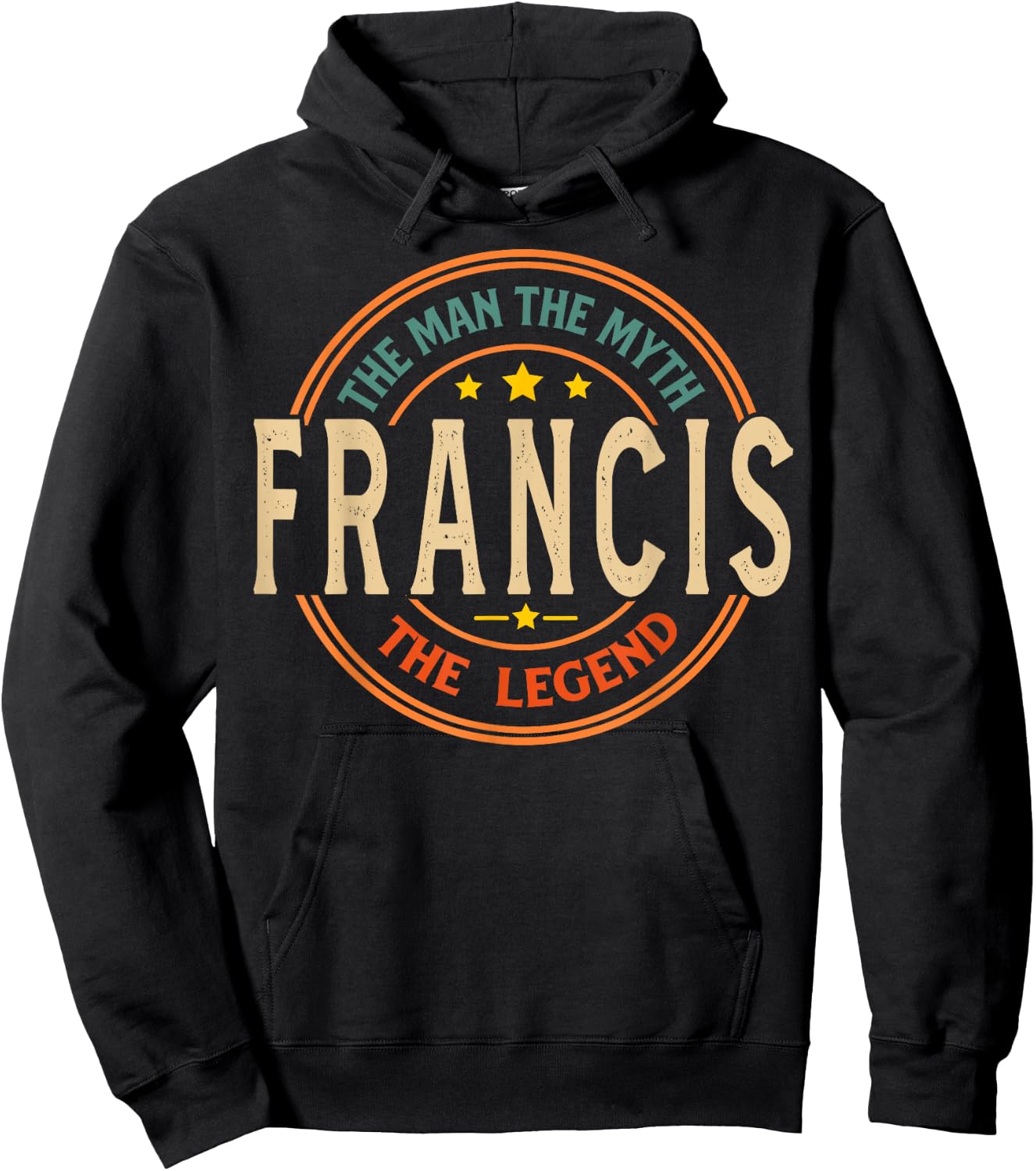 FRANCIS The Man The Myth The Legend Vintage Custom Hoodie - Hoodie | Black