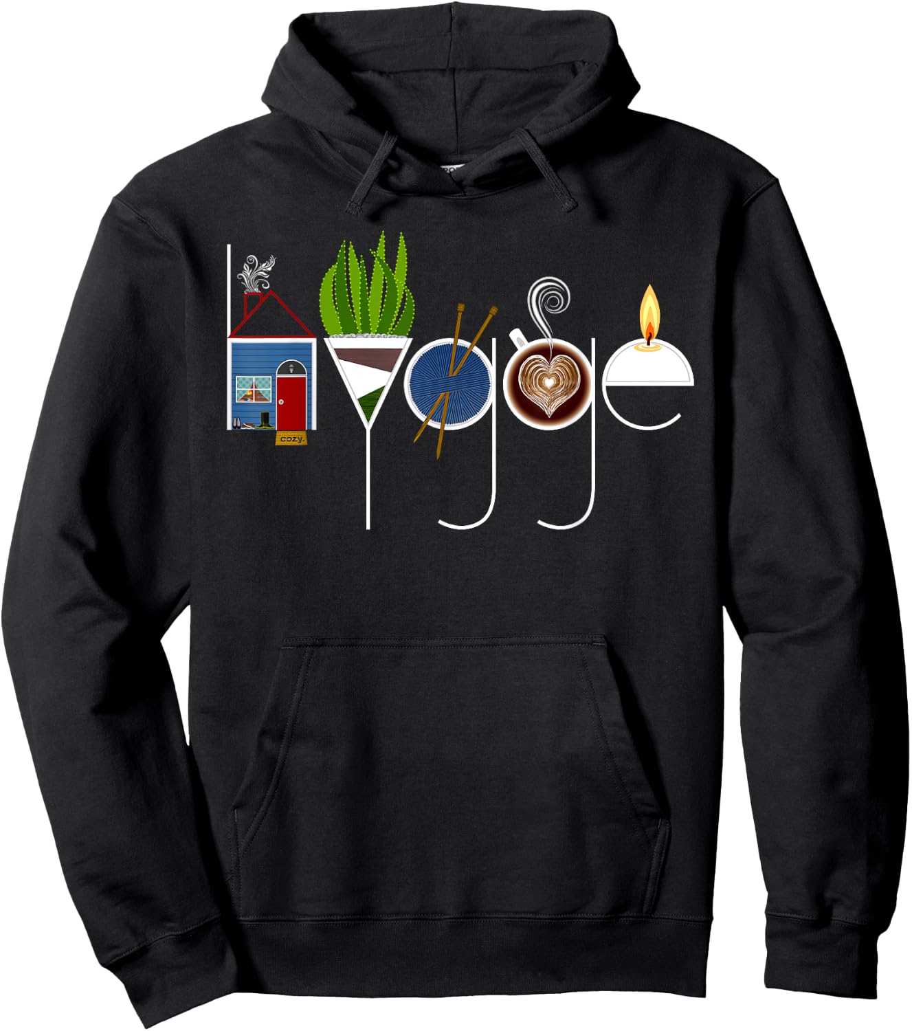 Hygge Home Ideas Hoodie - Hoodie | Black