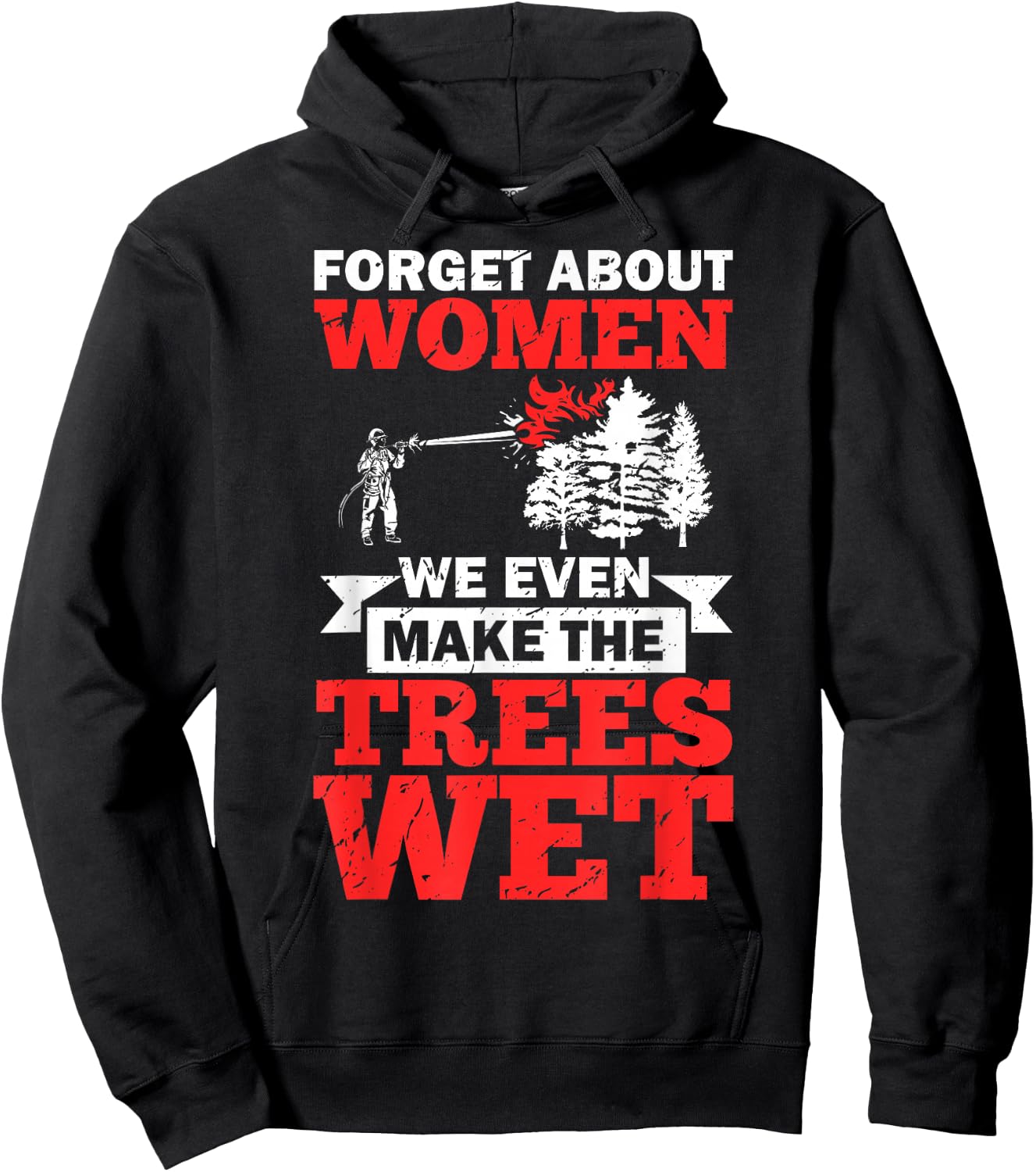 Wildland Firefighter Apparel Wildfire Firefighting Fireman Hoodie - Hoodie | Black