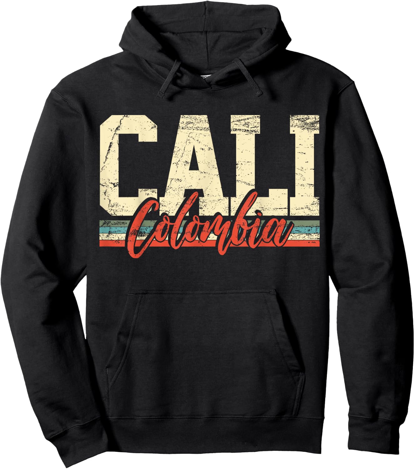 Cali Colombia Travel Souvenir Retro Vintage Gift Hoodie - Hoodie | Black