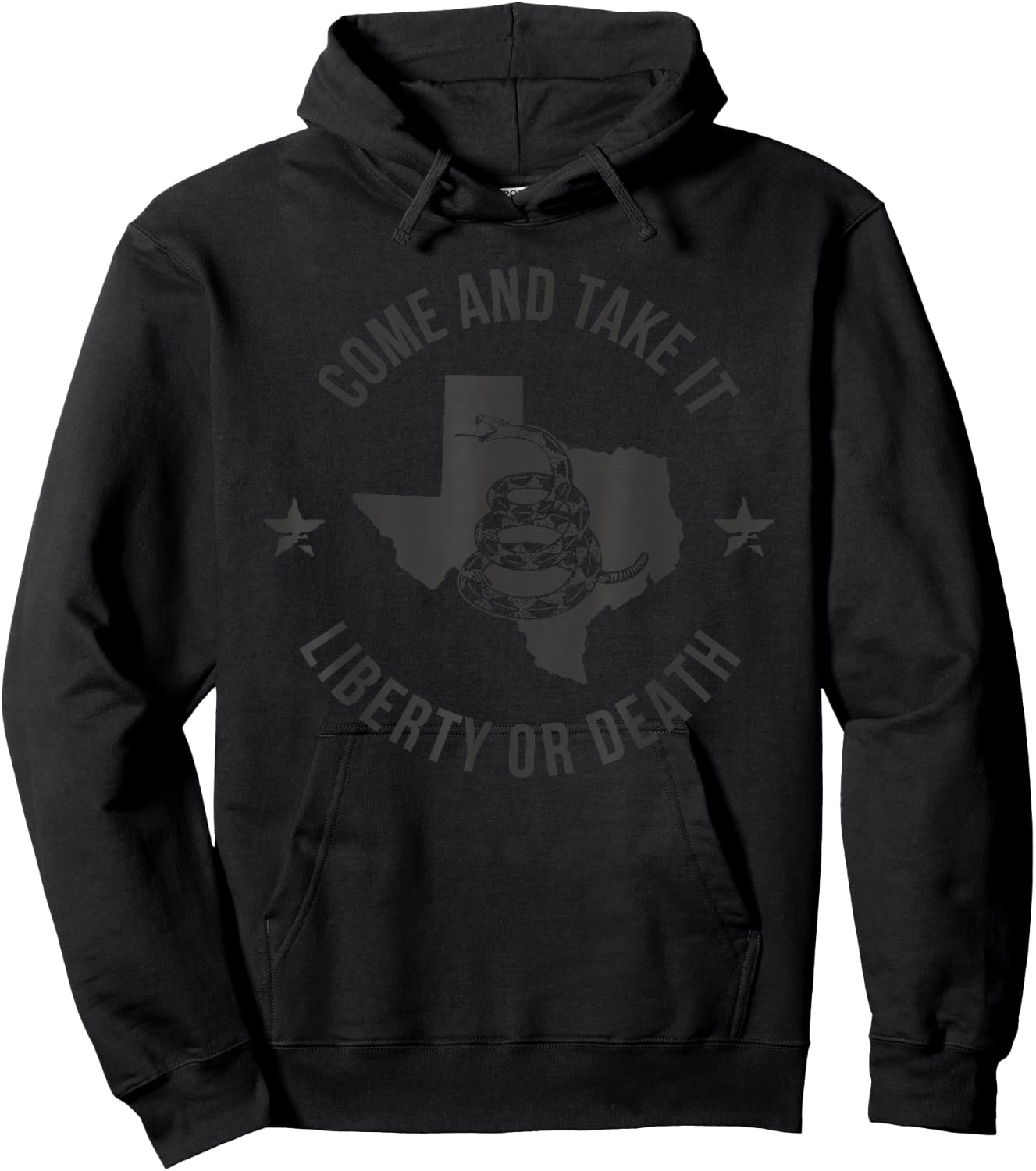 Come and Take It - Liberty or Death - Texas - Tactical Black Hoodie - Hoodie | Black