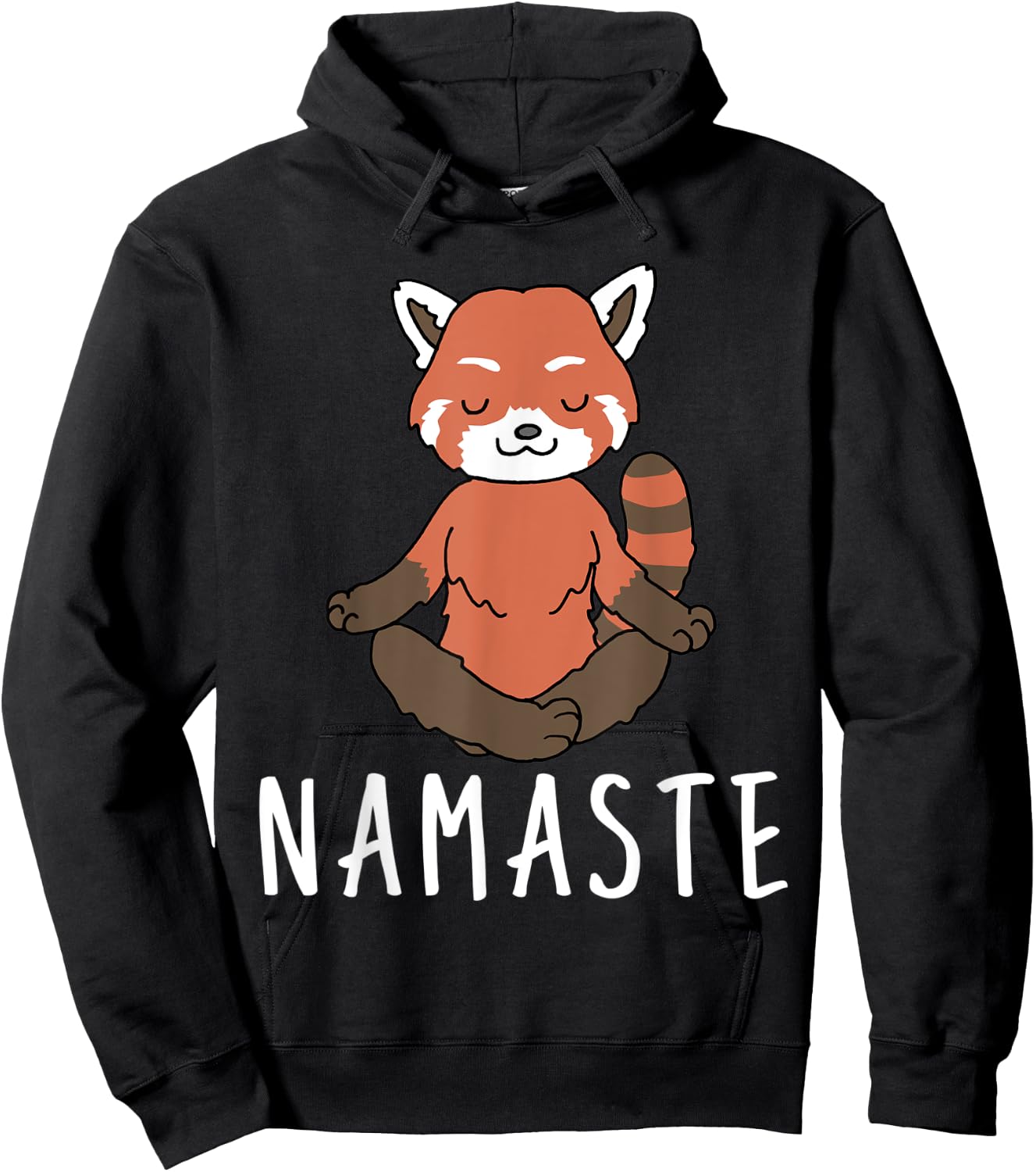 Red Panda Yoga Hoodie - Hoodie | Black