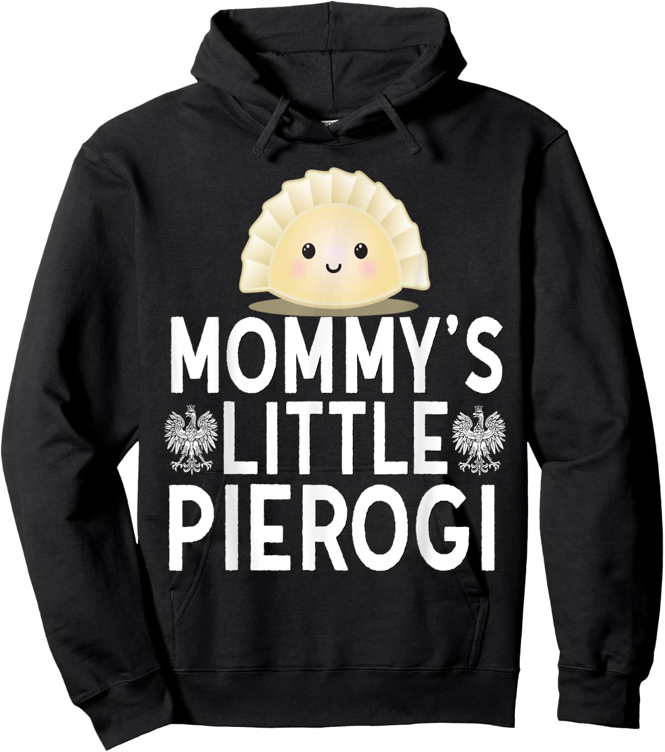 Mommys Little Pierogi Shirt Kids Polish Pride Poland Dyngus Hoodie - Hoodie | Black