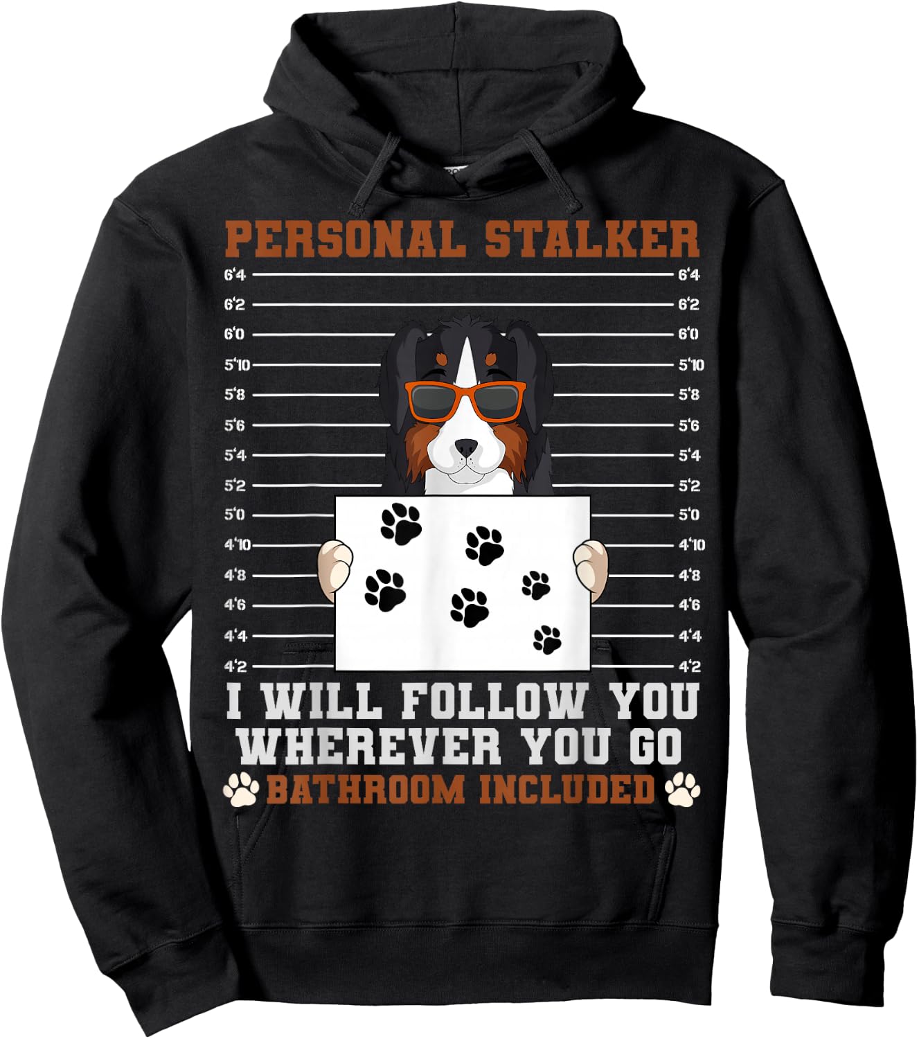 Australian Shepherd Aussie Herding Breed Personal Stalker Hoodie - Hoodie | Black