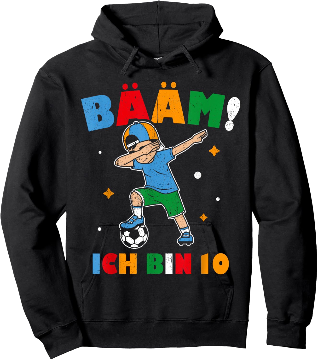 I Am 10 Dabbing Birthday Shirt 10 Years Boys Gift , black Hoodie - Hoodie | Black