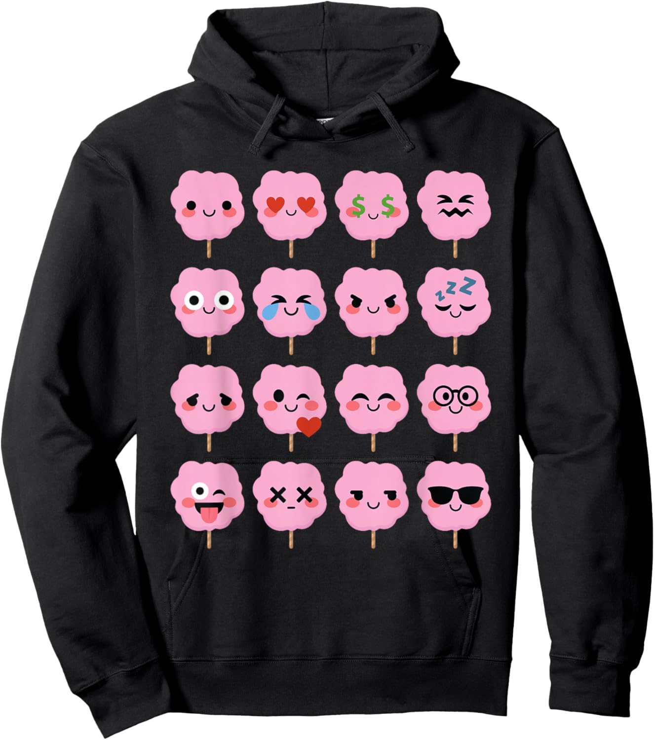 Cotton Candy Shirt Hoodie - Hoodie | Black