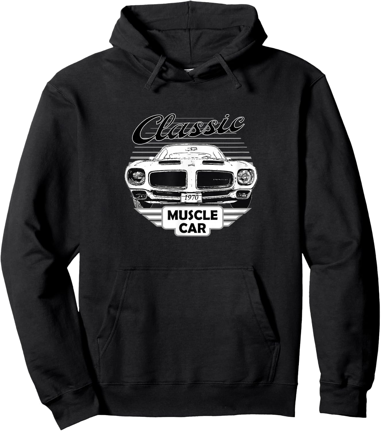 Firebird Classic American Muscle Car 70s Hoodie - Hoodie | Black