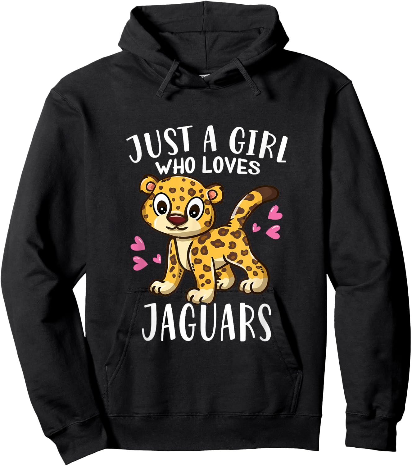 Funny Jaguar Lovers Just A Girl Who Loves Jaguars Hoodie - Hoodie | Black
