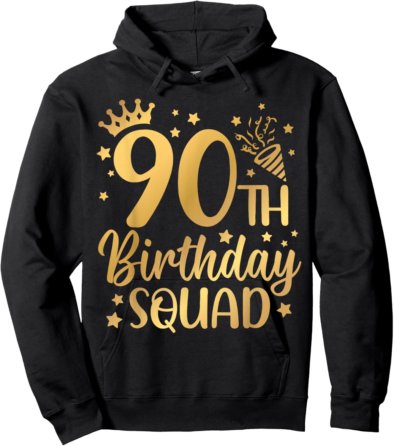 90th Birthday Squad 90 Years Old Birthday Party Group Women Hoodie - Hoodie | Black