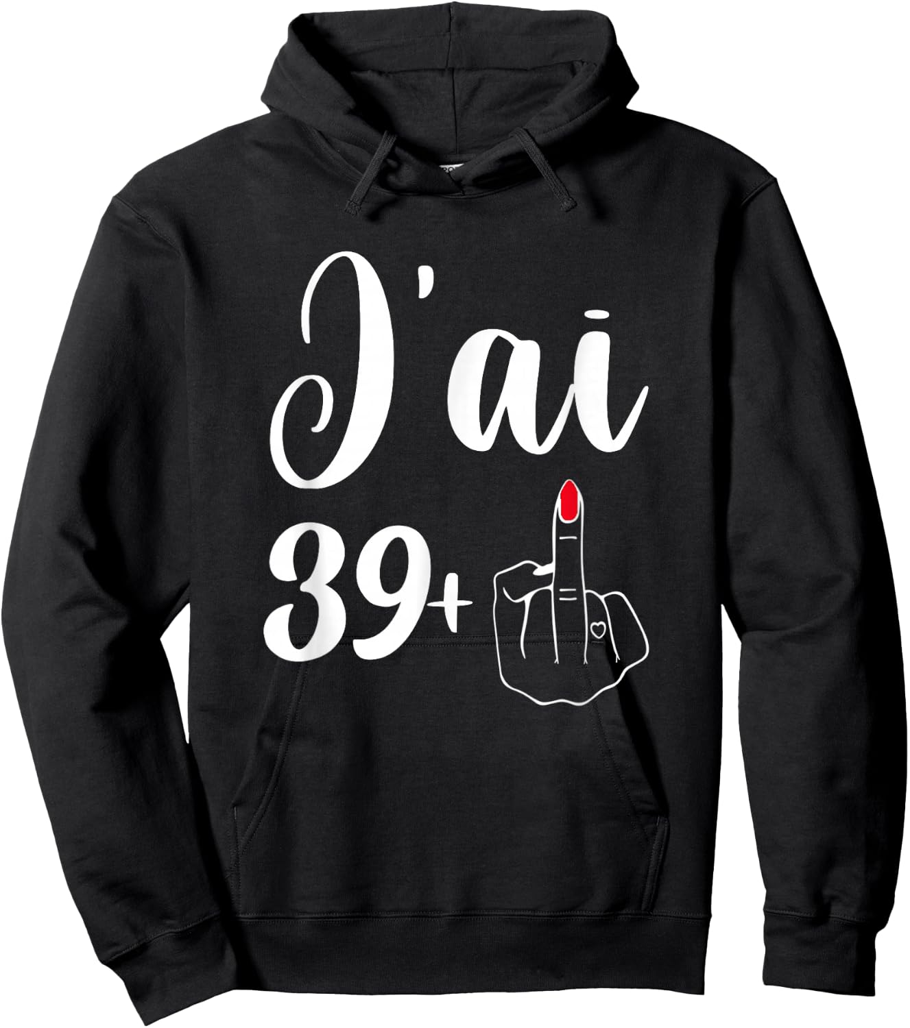 40th Birthday 40th Woman Funny Celebrating 40th Birthday , Black, S Hoodie - Hoodie | Black