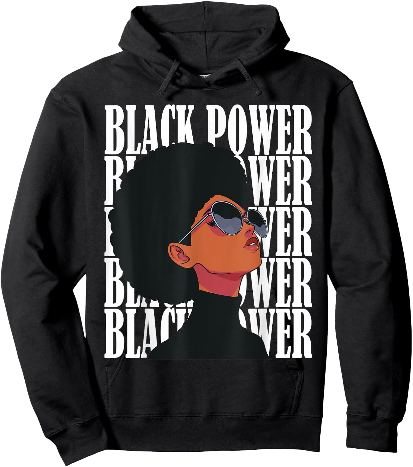 Black Power Panther Party Natural Hair Afro Proud Melanin Hoodie - Hoodie | Black