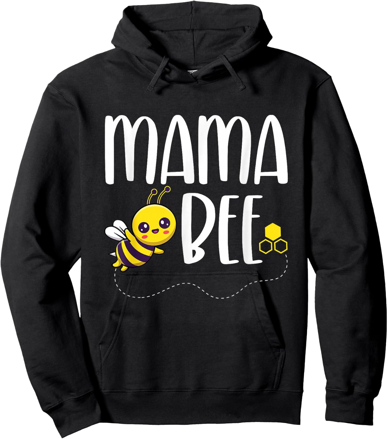 Birthday Bee Family Matching Mama Bee Mom Beekeeper Mother Hoodie - Hoodie | Black