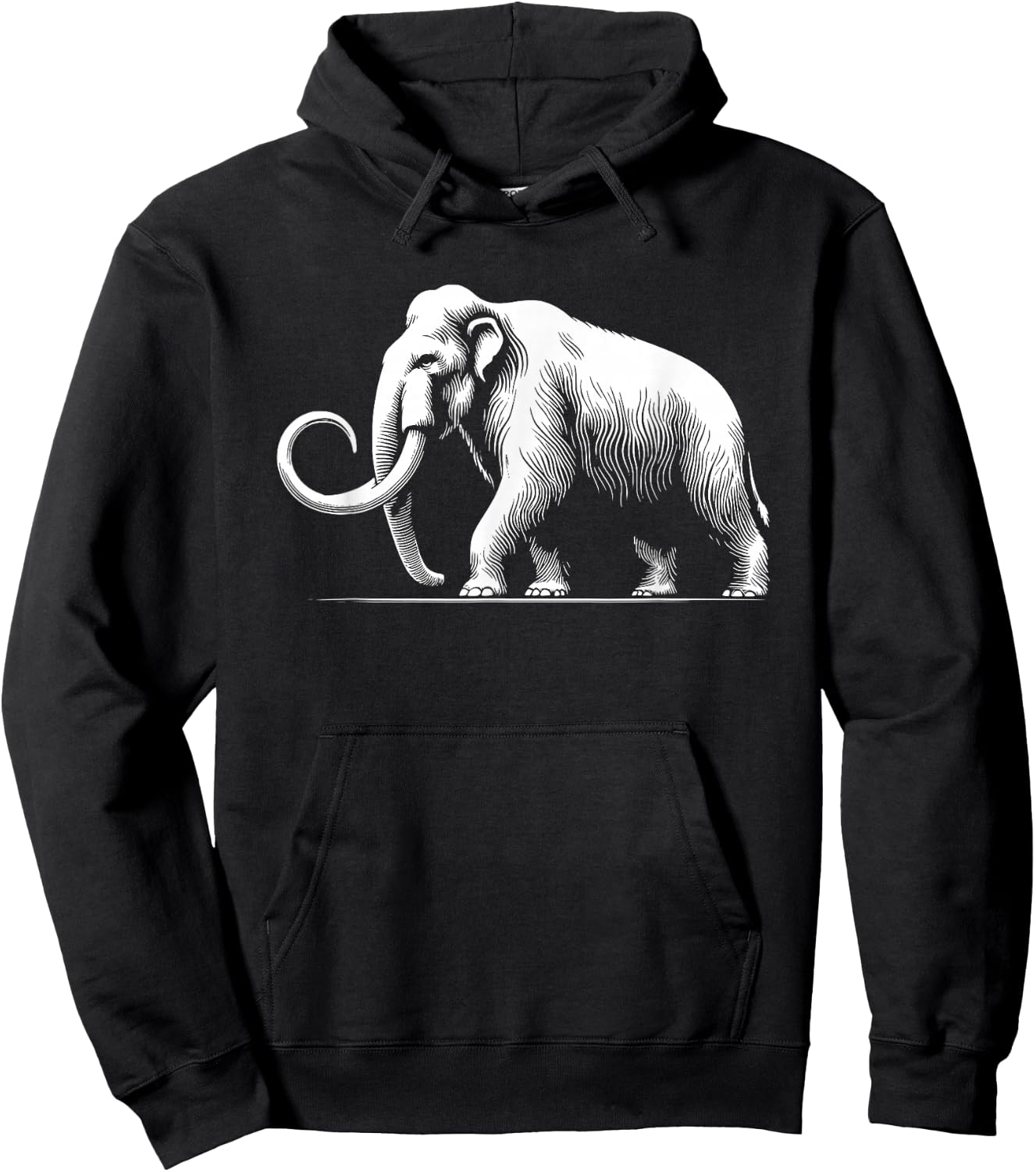 Mammoth Dad Mom Lover - Monochromatic Mammut , black Hoodie - Hoodie | Black