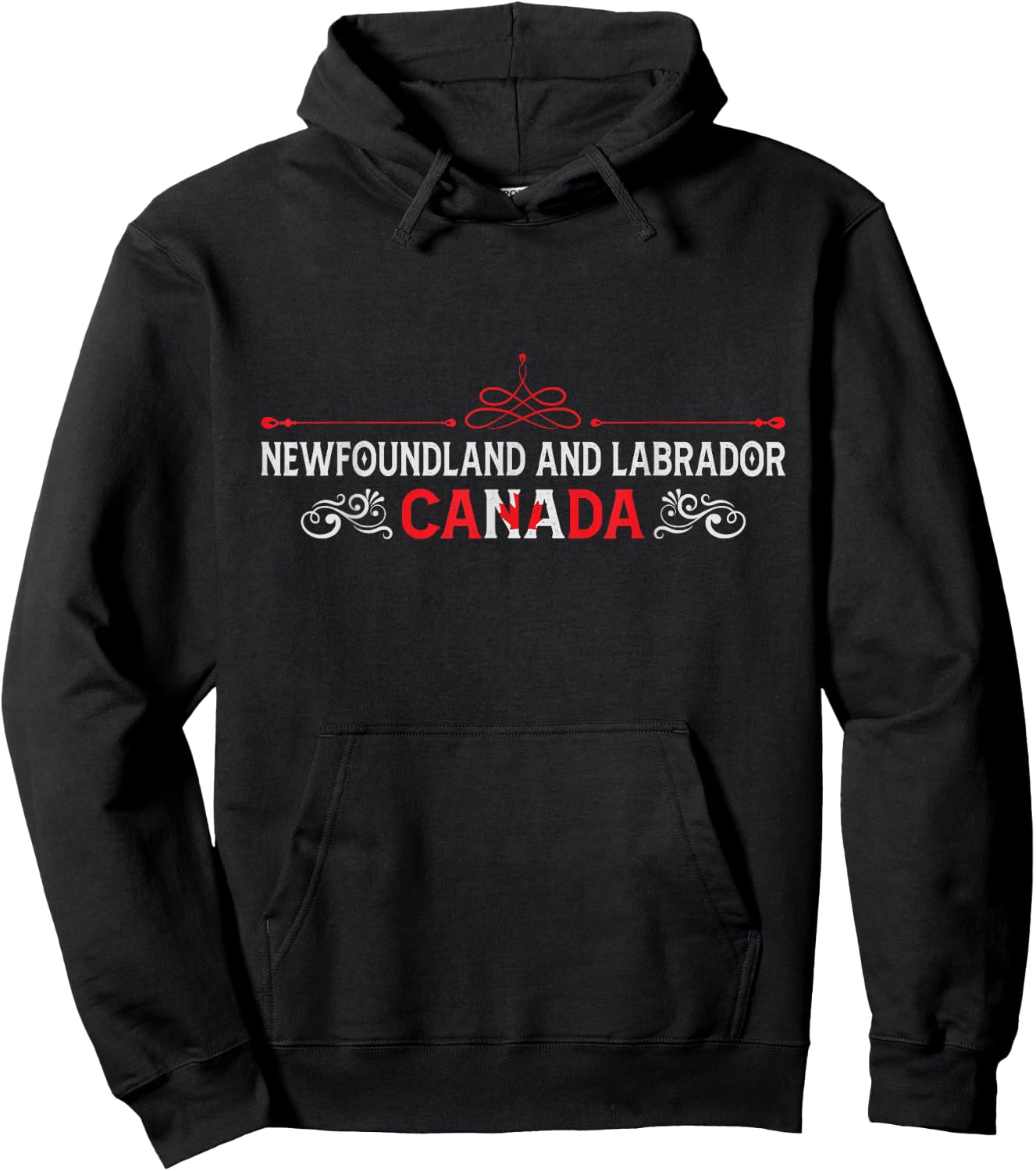 Newfoundland and Labrador Canada - Newfoundland Souvenir Hoodie - Hoodie | Black