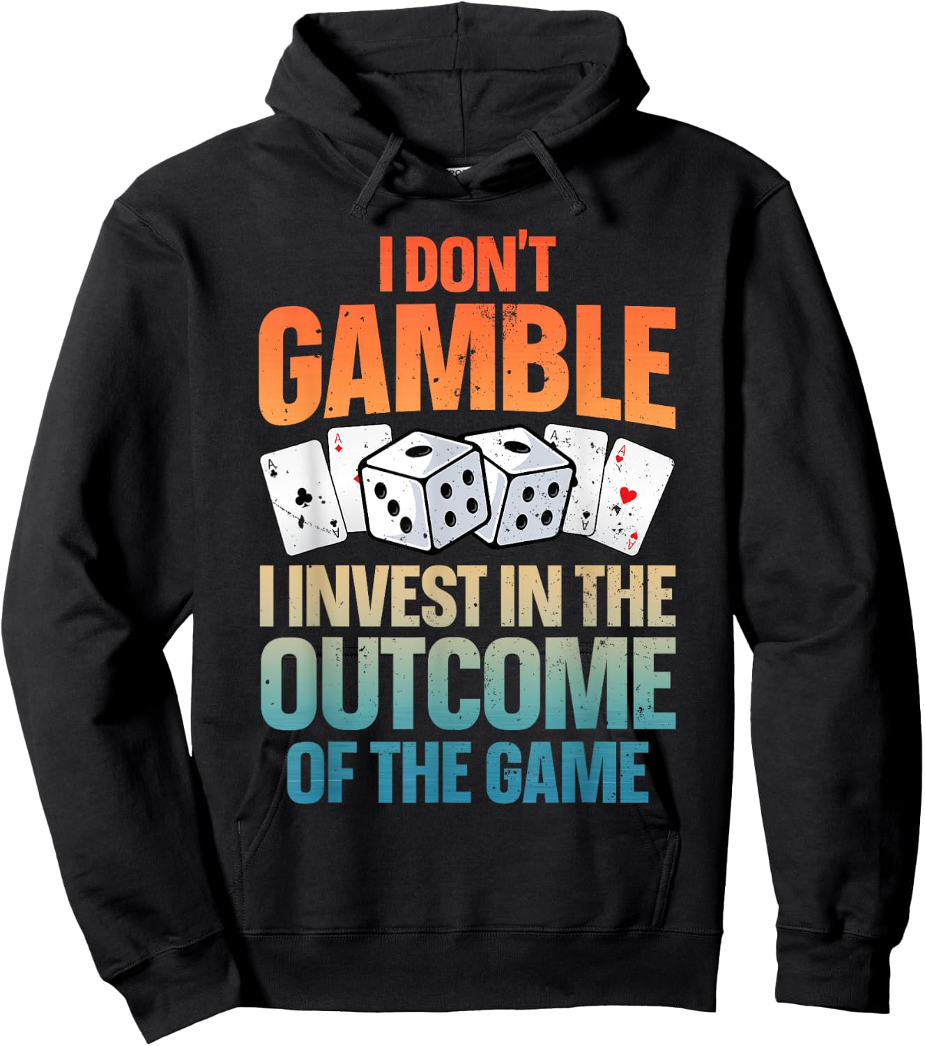 Funny Gambling Art Women Casino Poker Player Gambler Hoodie - Hoodie | Black