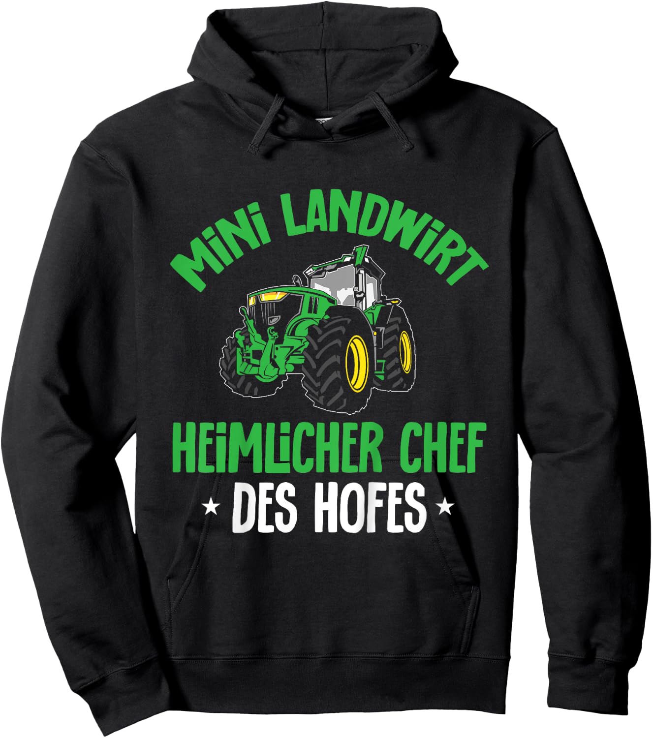 Kinder Mini Landwirt Heimlicher Chef Des Hofes Junge Hoodie - Hoodie | Black