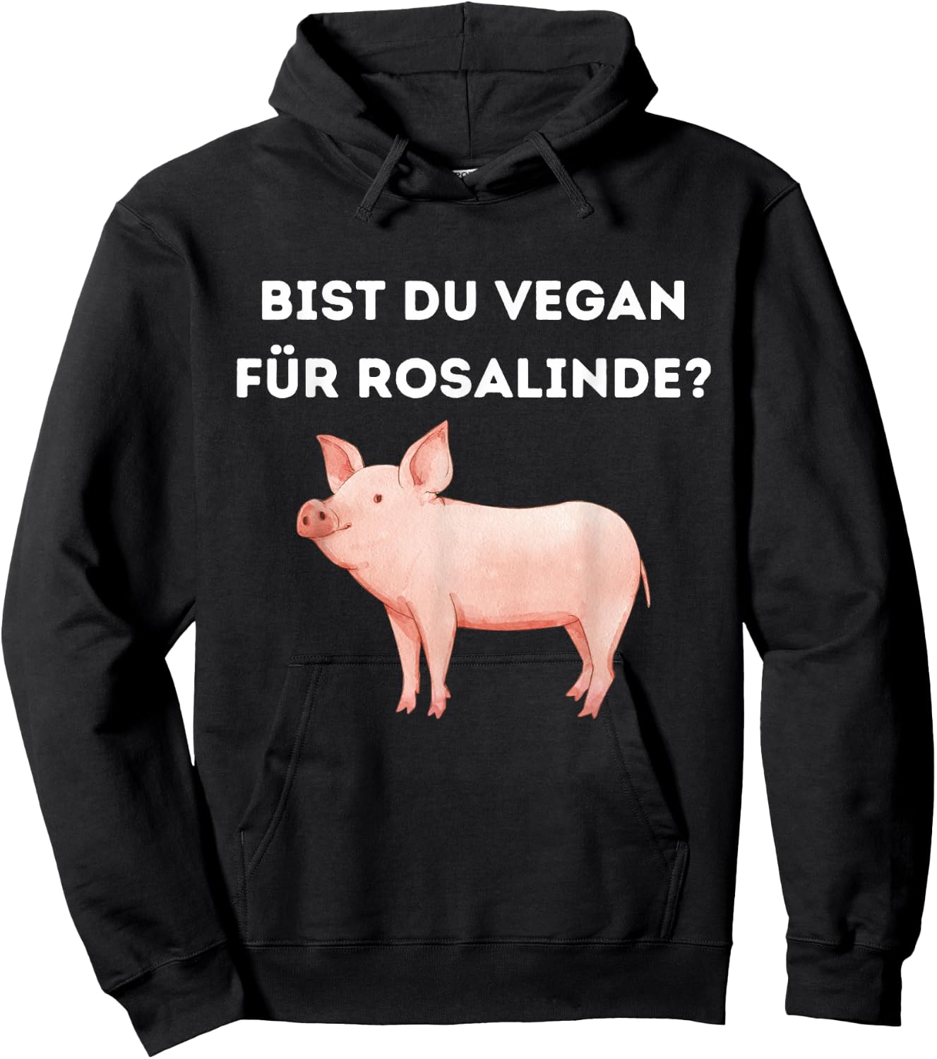 Bist du Vegan für Rosalinde ? Veganer edition Hoodie - Hoodie | Black
