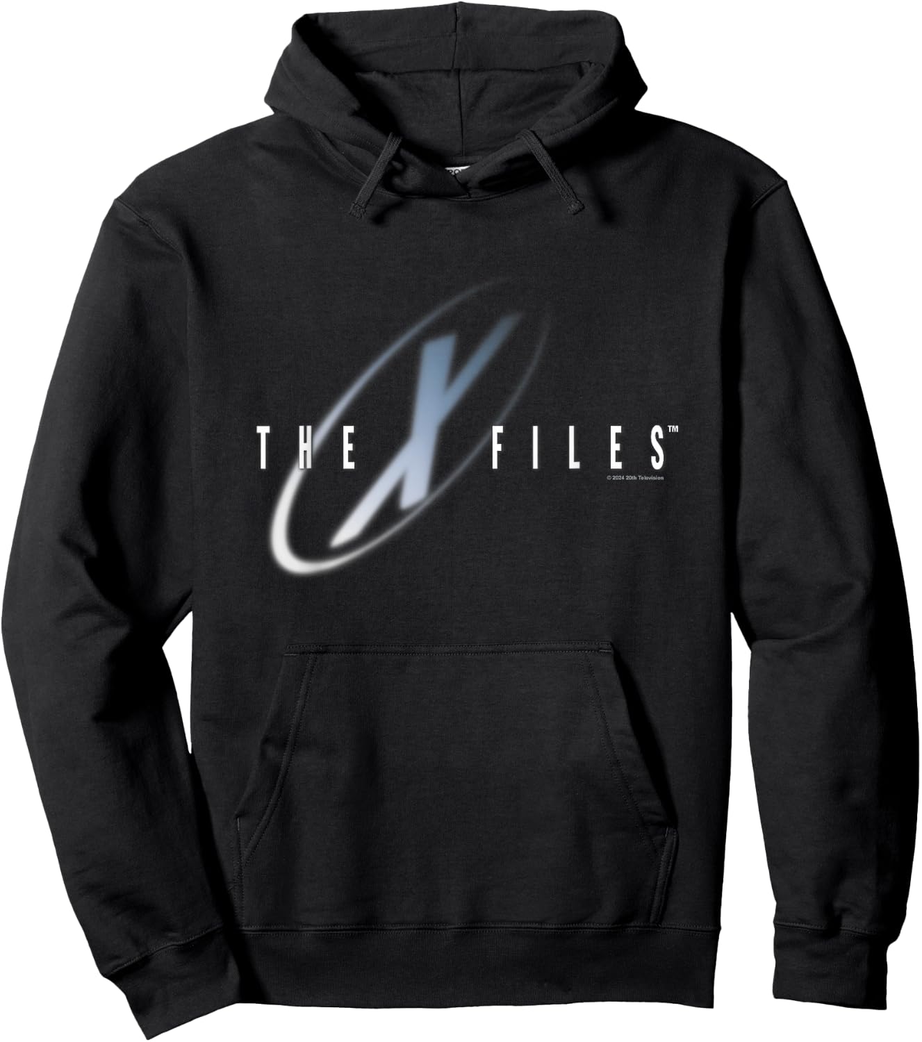 X-Files Iconic Big Chest Text Logo Hoodie - Hoodie | Black
