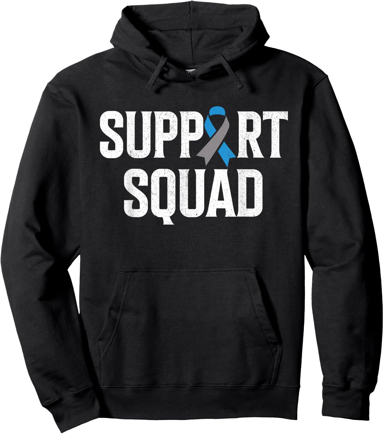 T1D Warrior Support Squad Type One Diabetes Awareness Hoodie - Hoodie | Black